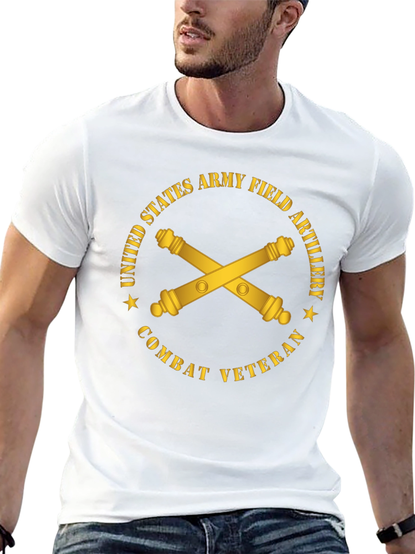 Army Field Artillery Combat Veteran T-Shirt