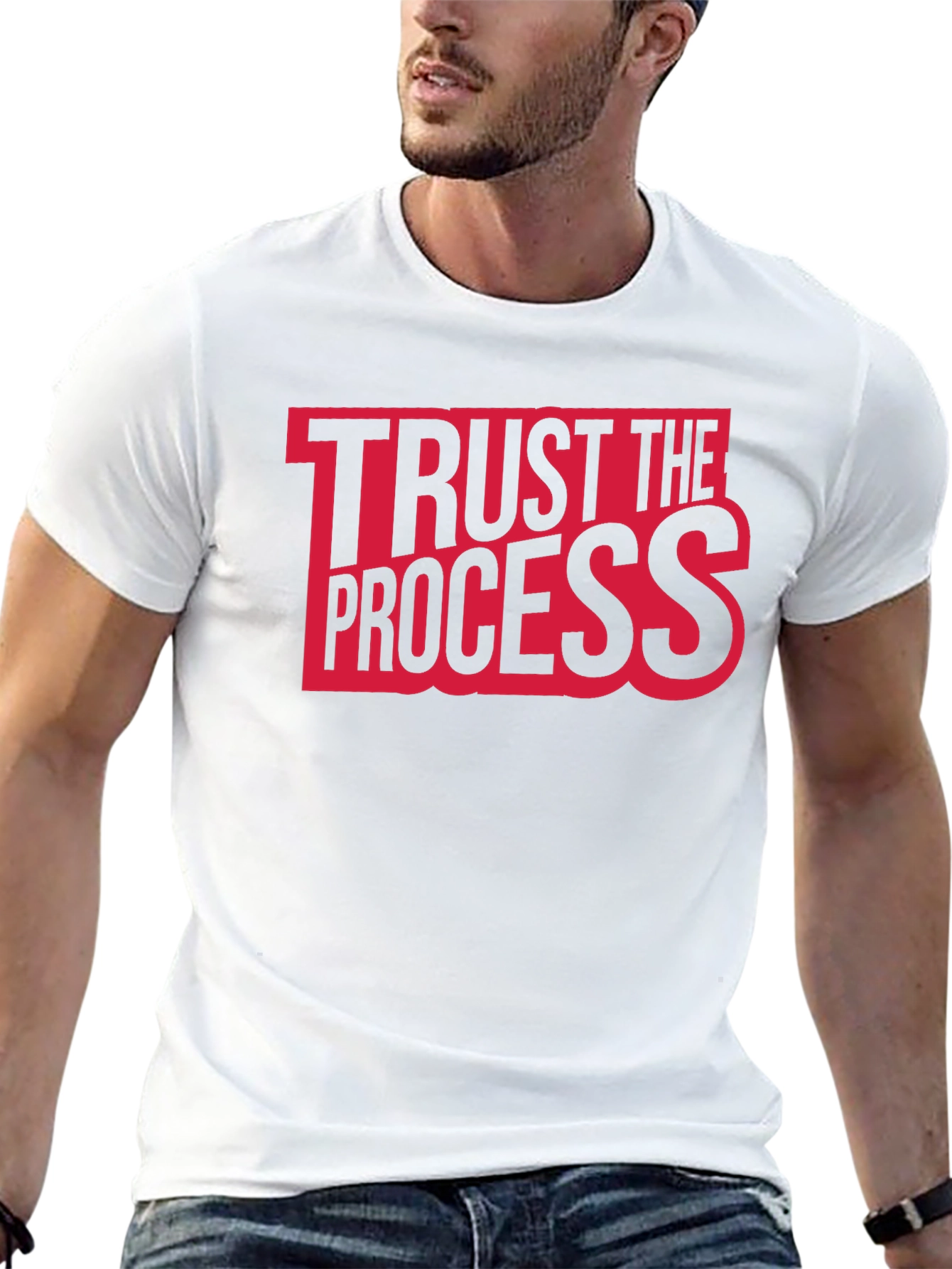 Trust The Process Graphic Tee - Black