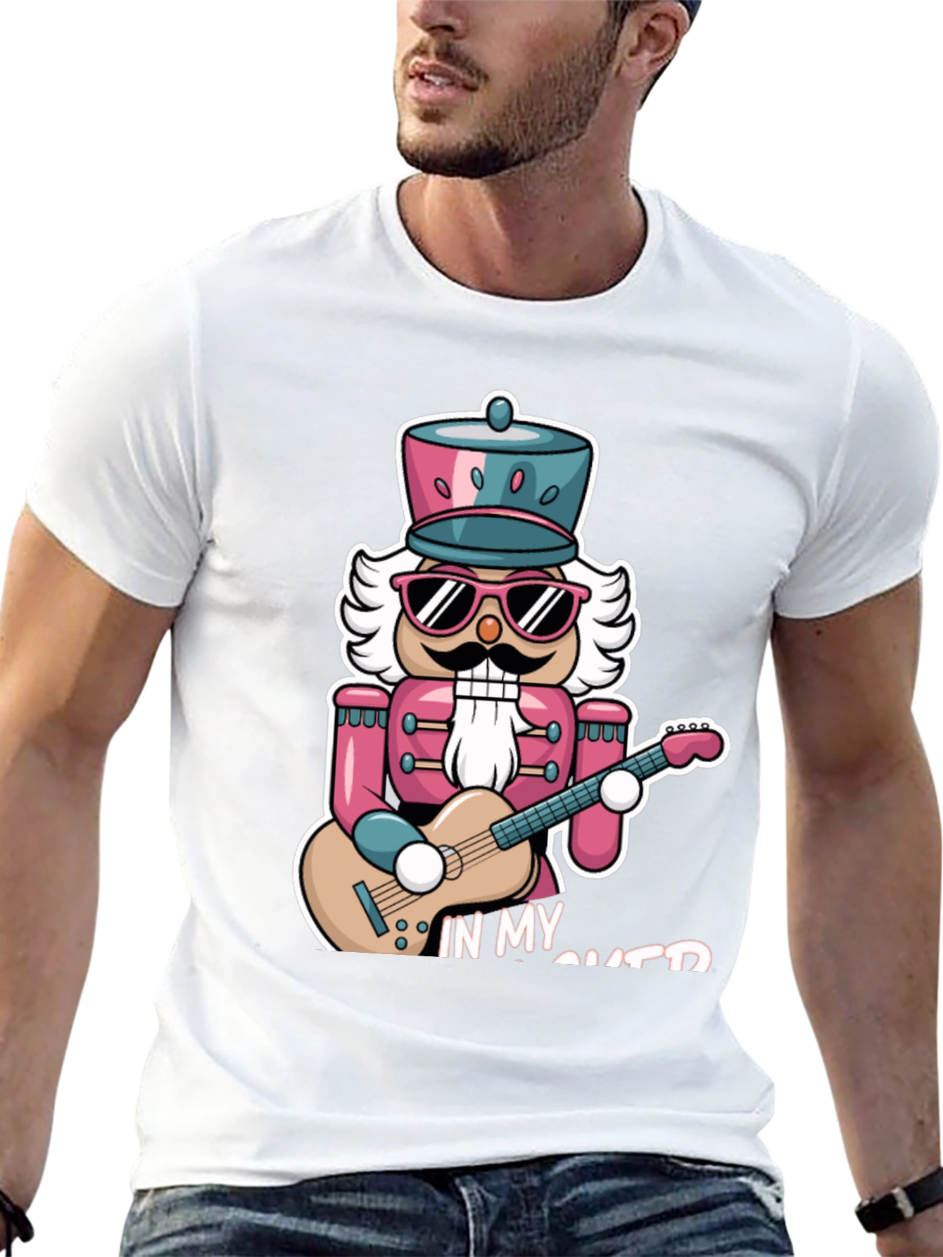 Nutcracker Guitarist T-Shirt - Rock Your Holiday Style