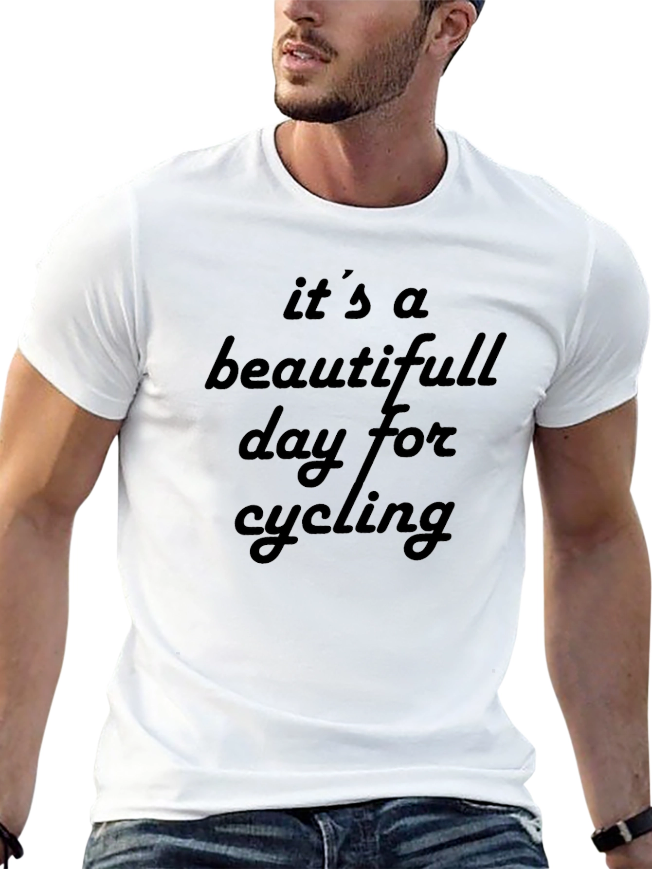 Beautiful Day For Cycling Graphic Tee