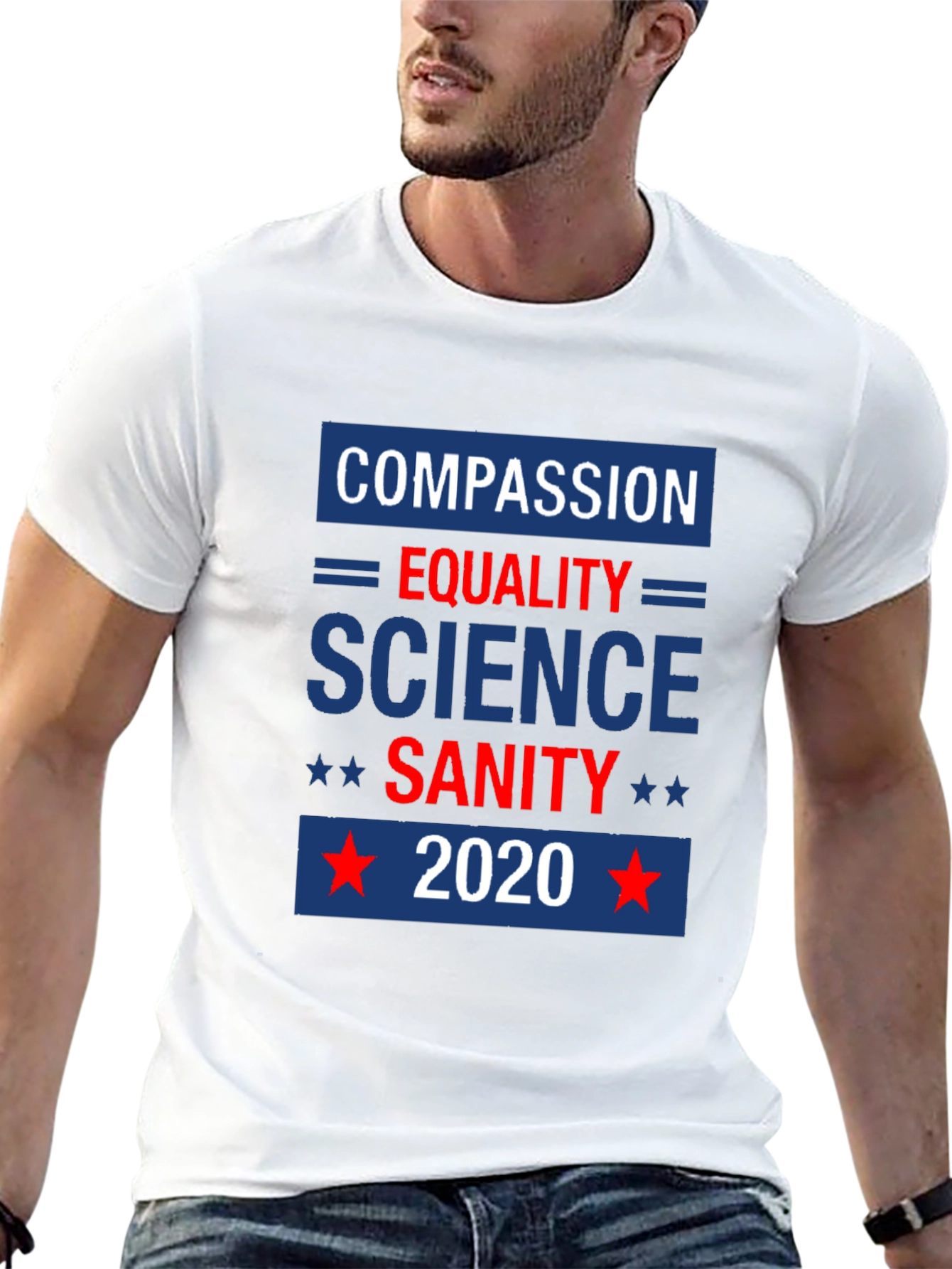 Compassion Equality Science Sanity 2020 Graphic Tee