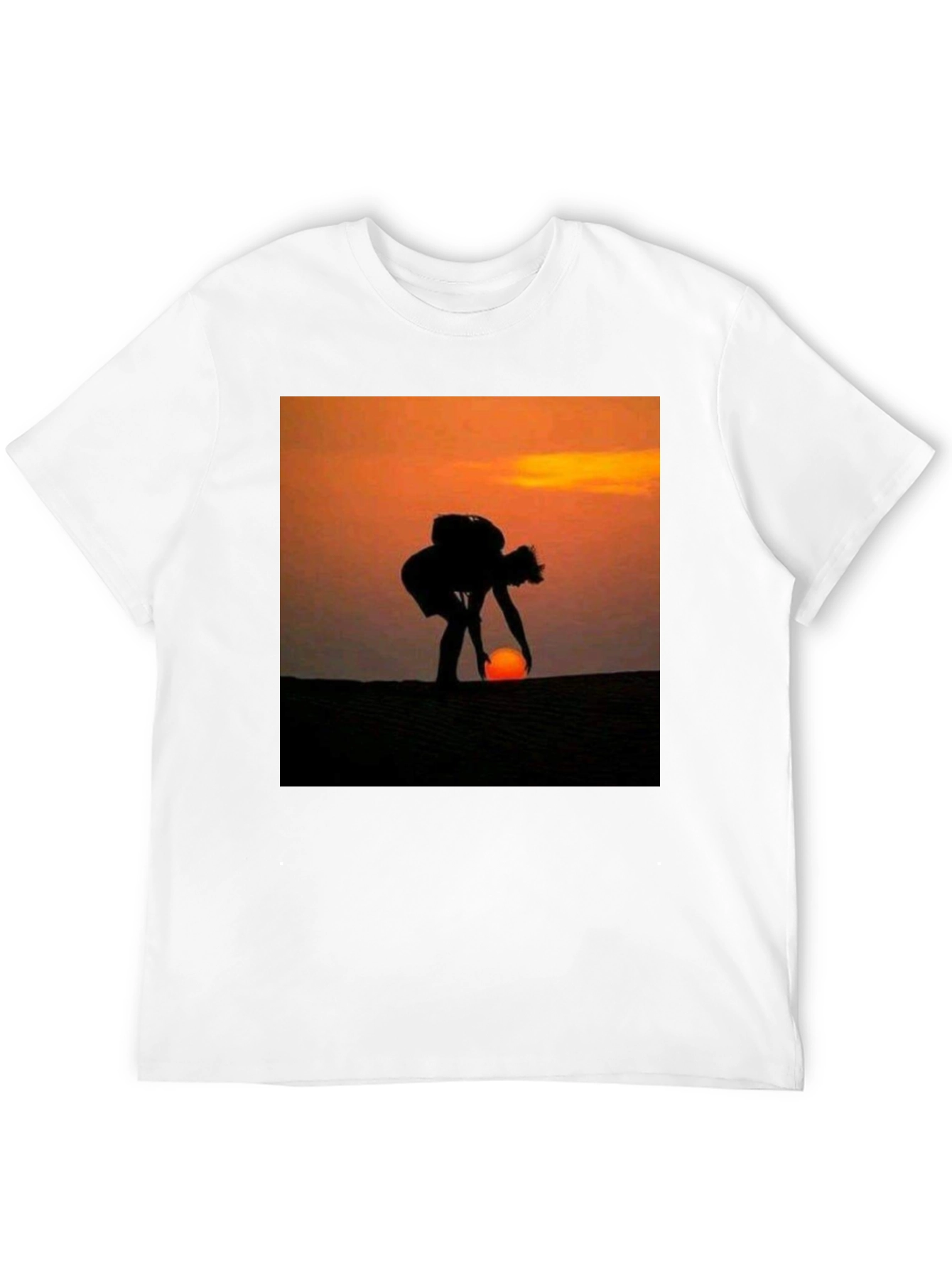 Silhouette Sunset Graphic T-Shirt - Mens Black Tee