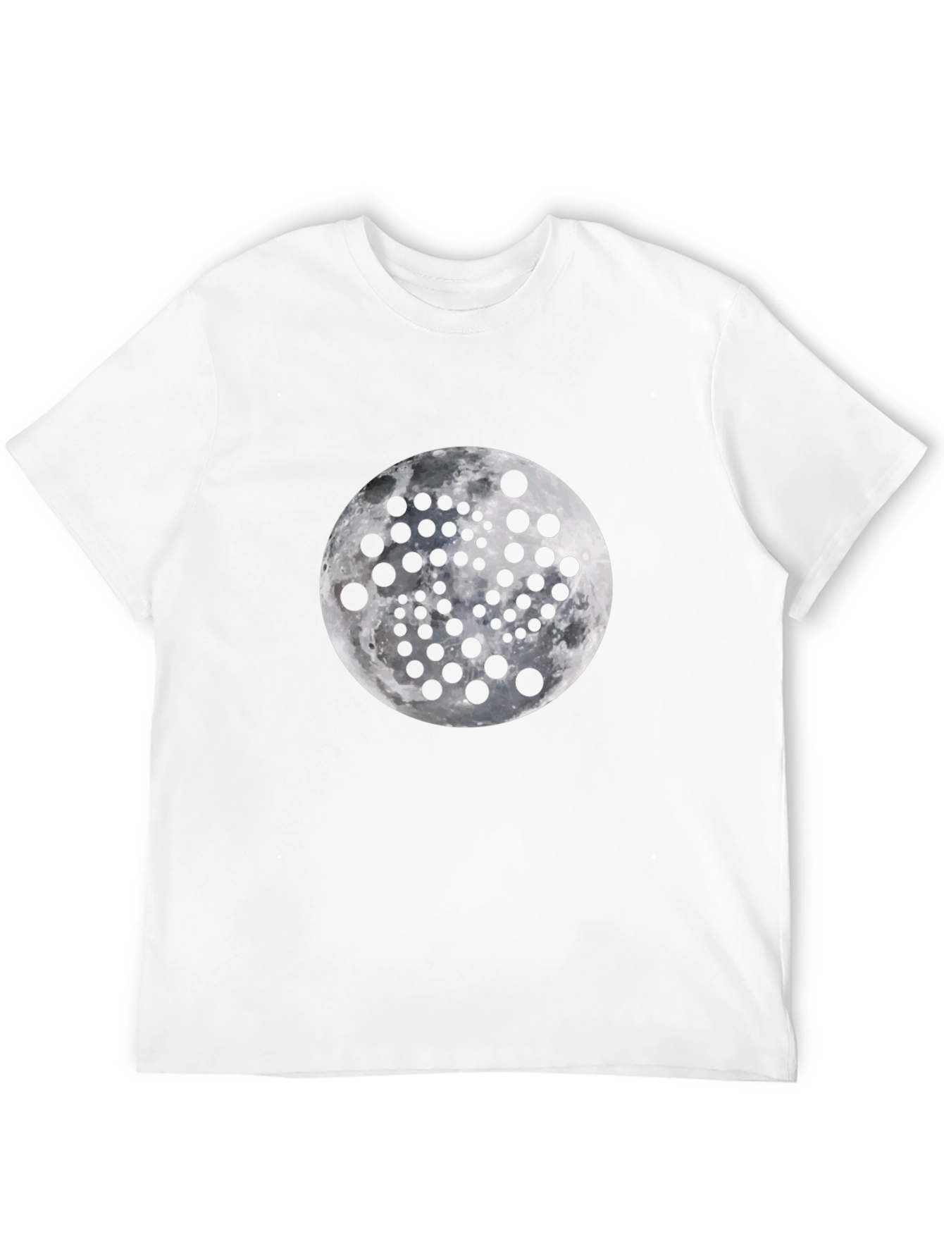 Moon Phase Graphic Tee - Black Cotton Comfort