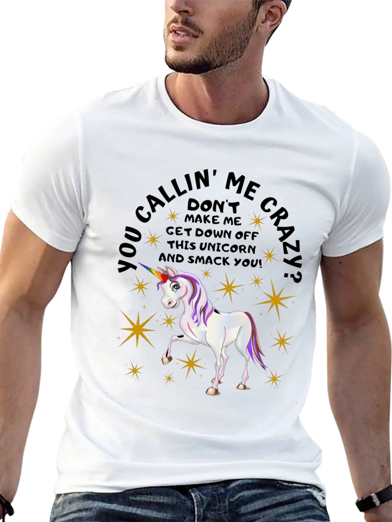 Unicorn Graphic Mens T-Shirt
