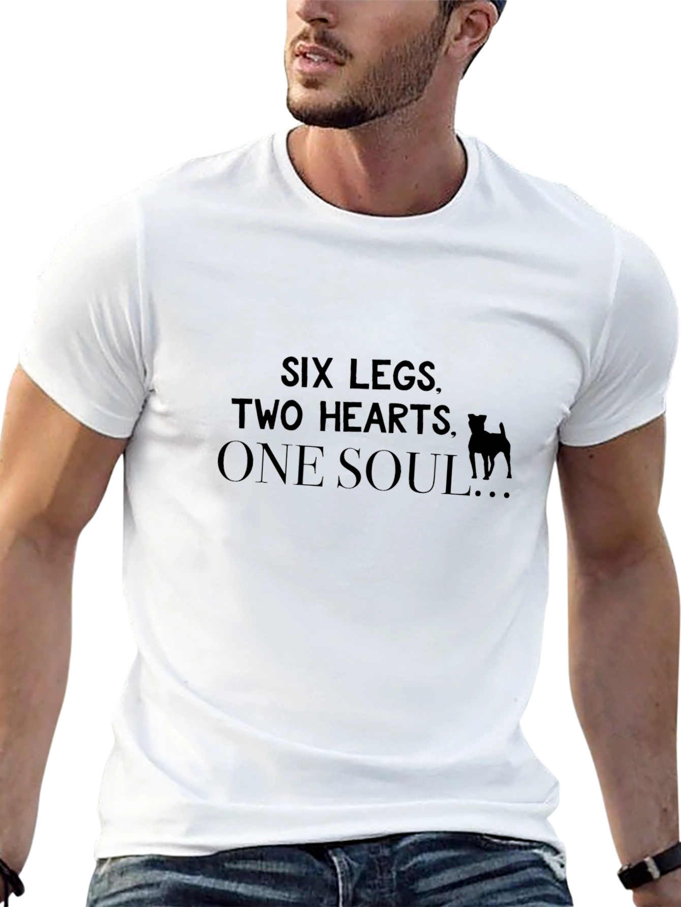 Six Legs Two Hearts One Soul Pet Lover T-Shirt