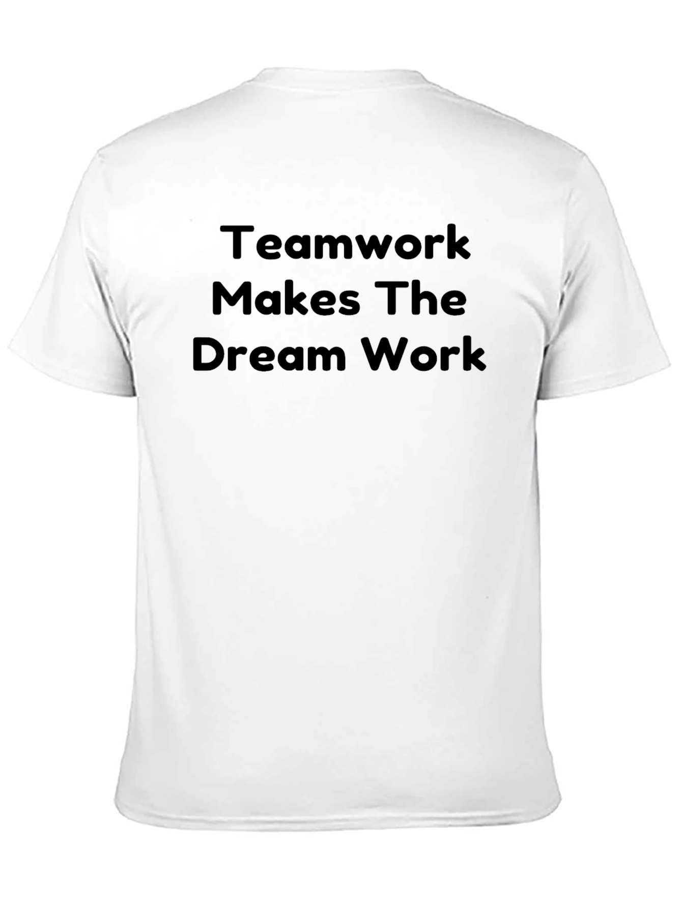 Teamwork Dream Work Black Graphic Tee