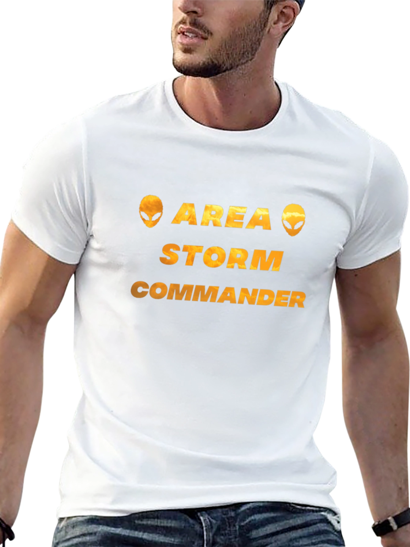 Area Storm Commander Black Graphic T-Shirt