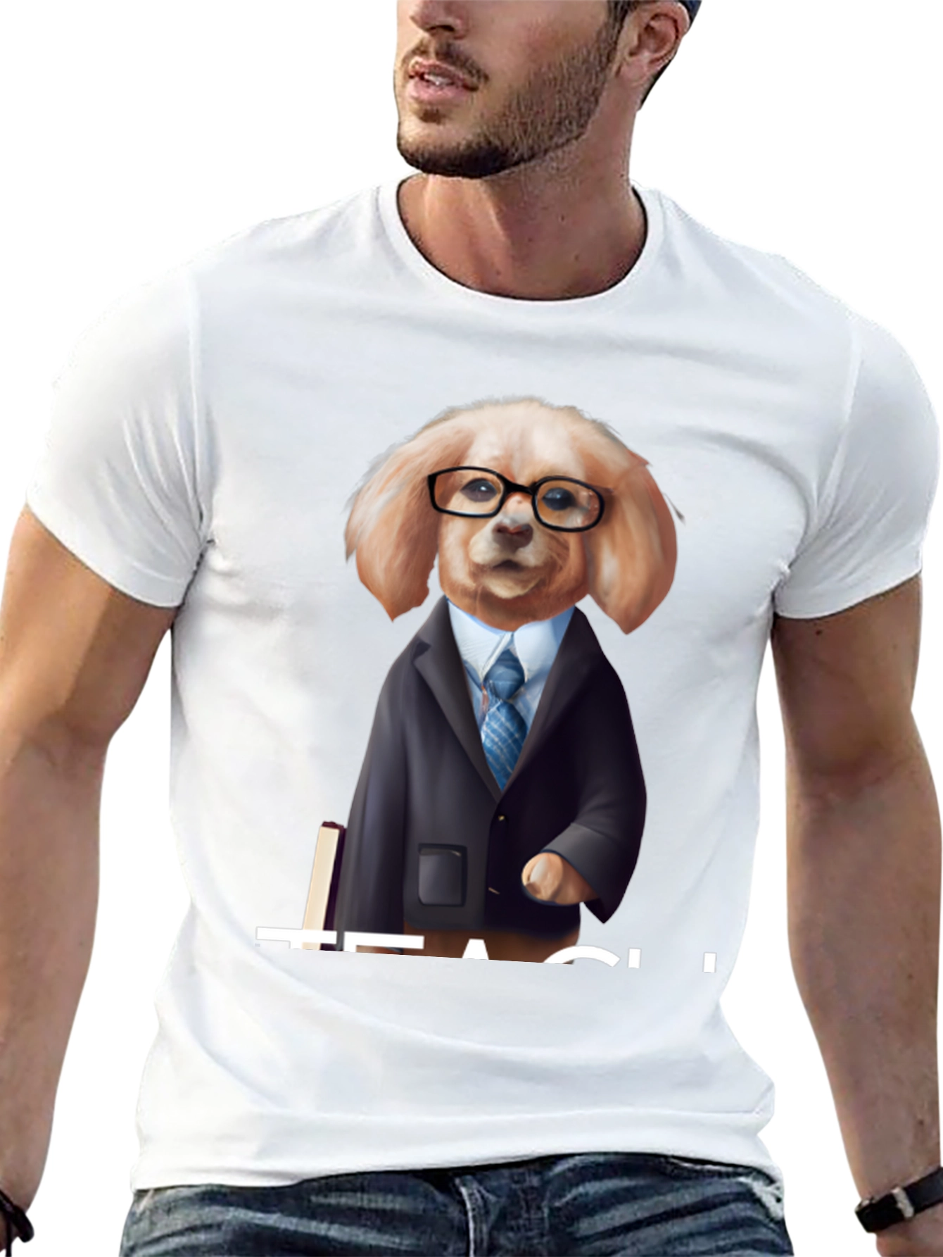 Teacher Dog Graphic T-Shirt