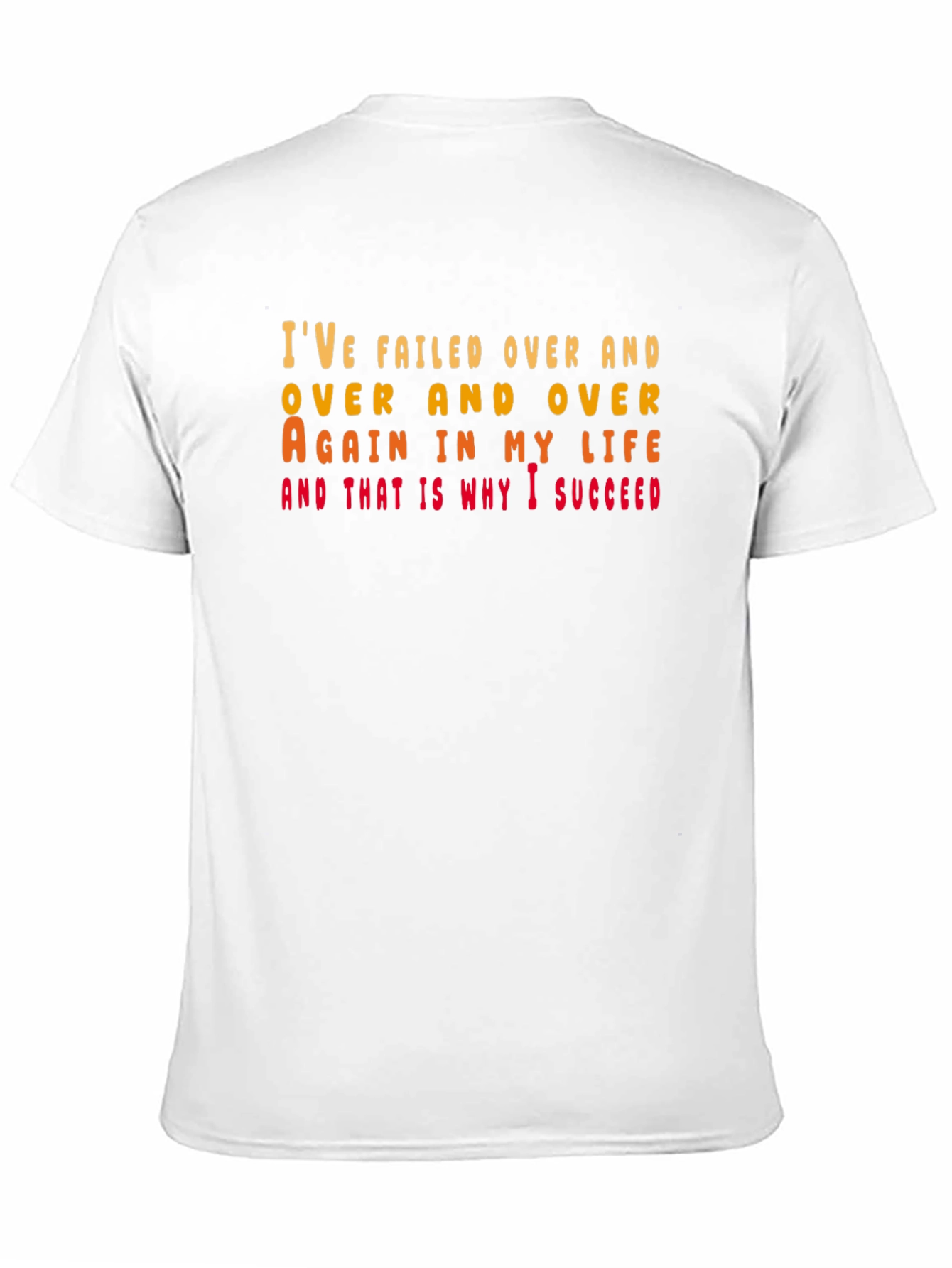Motivational T-Shirt: Ive Failed Over and Over