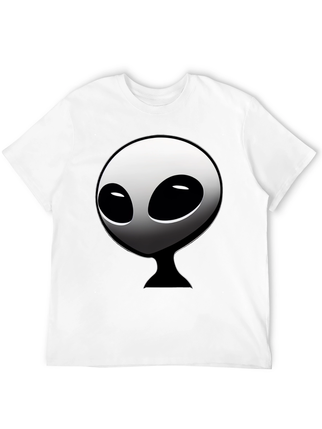 Alien Graphic Tee - Black Crew Neck T-Shirt