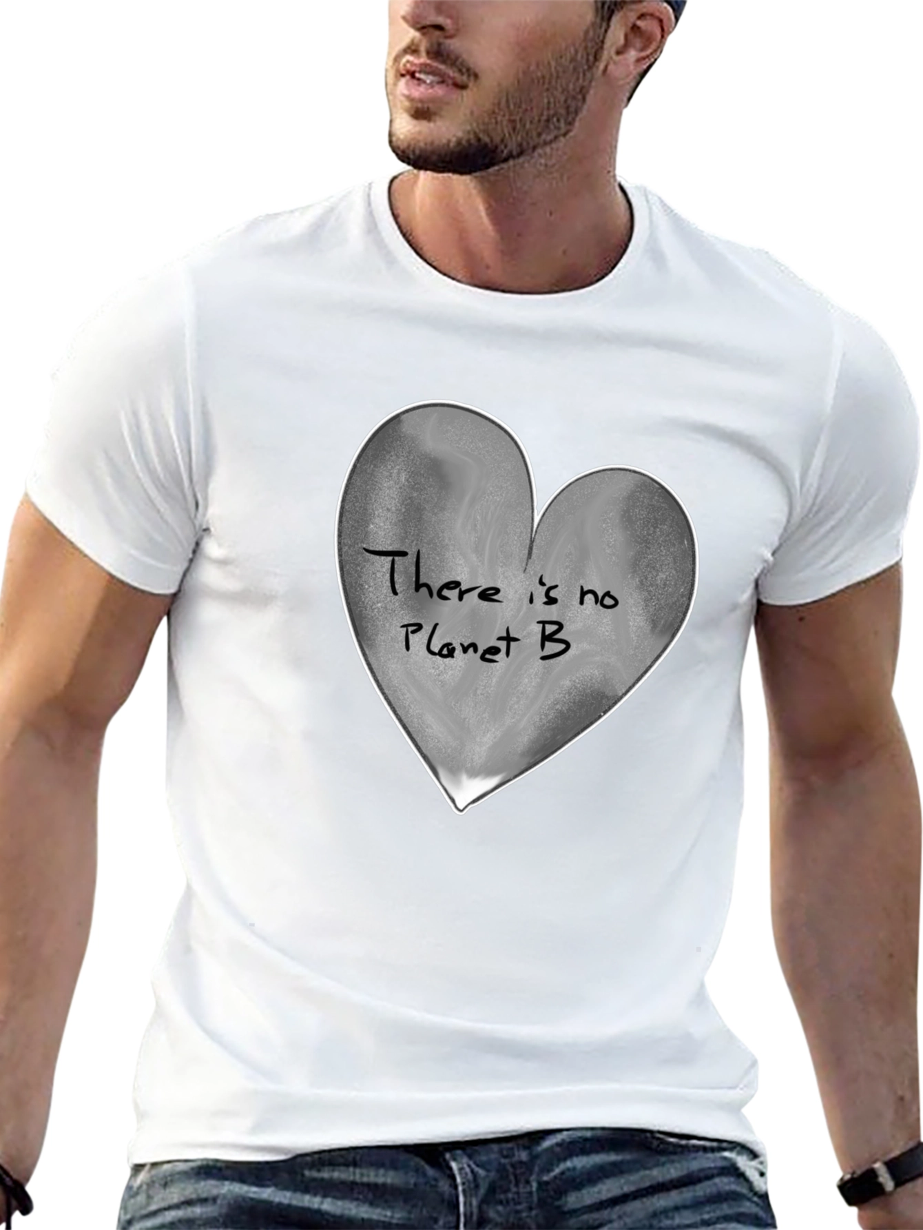 Planet B Heart Graphic Tee
