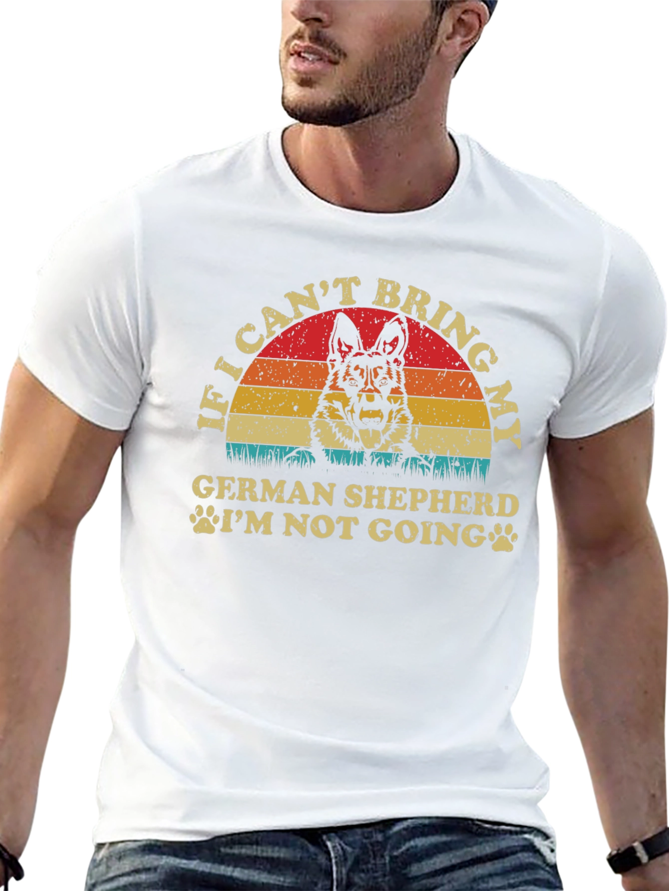 German Shepherd Graphic Tee - Dog Lover T-Shirt