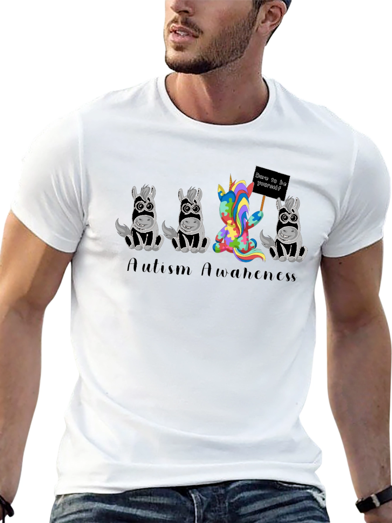 Autism Awareness Unicorn Tee
