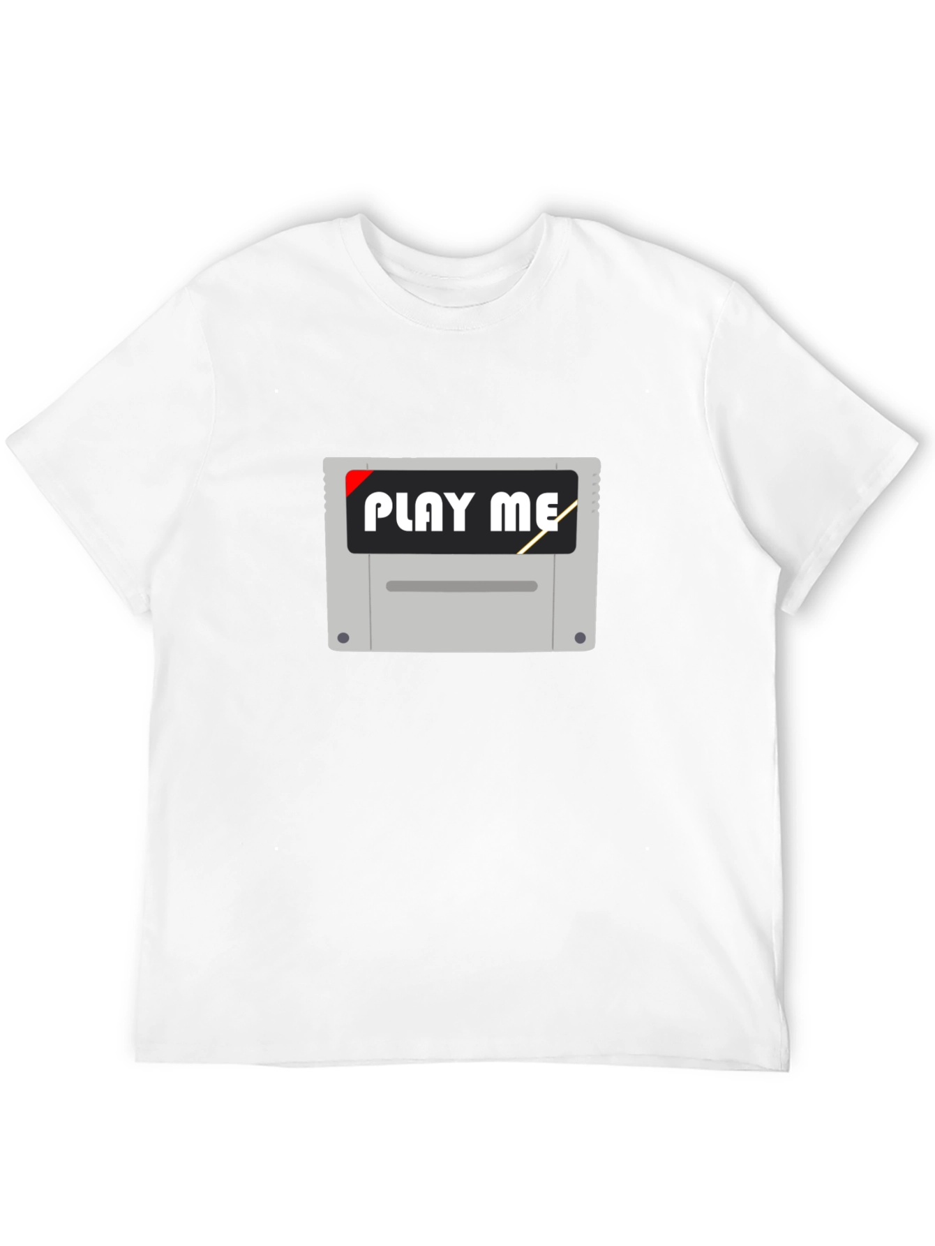 Retro Gamer Tee - Play Me Cartridge Design