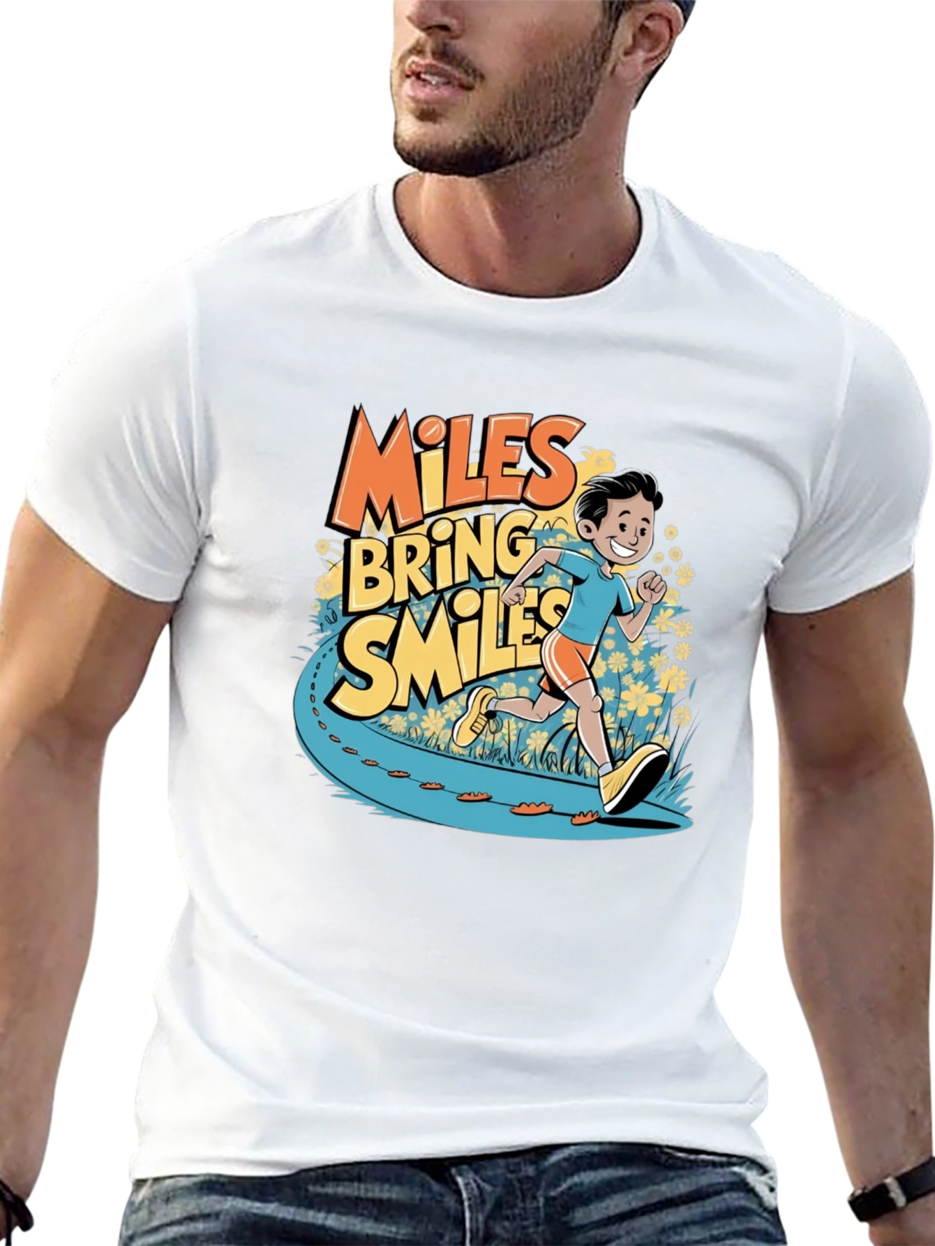 Miles Bring Smiles Graphic T-Shirt