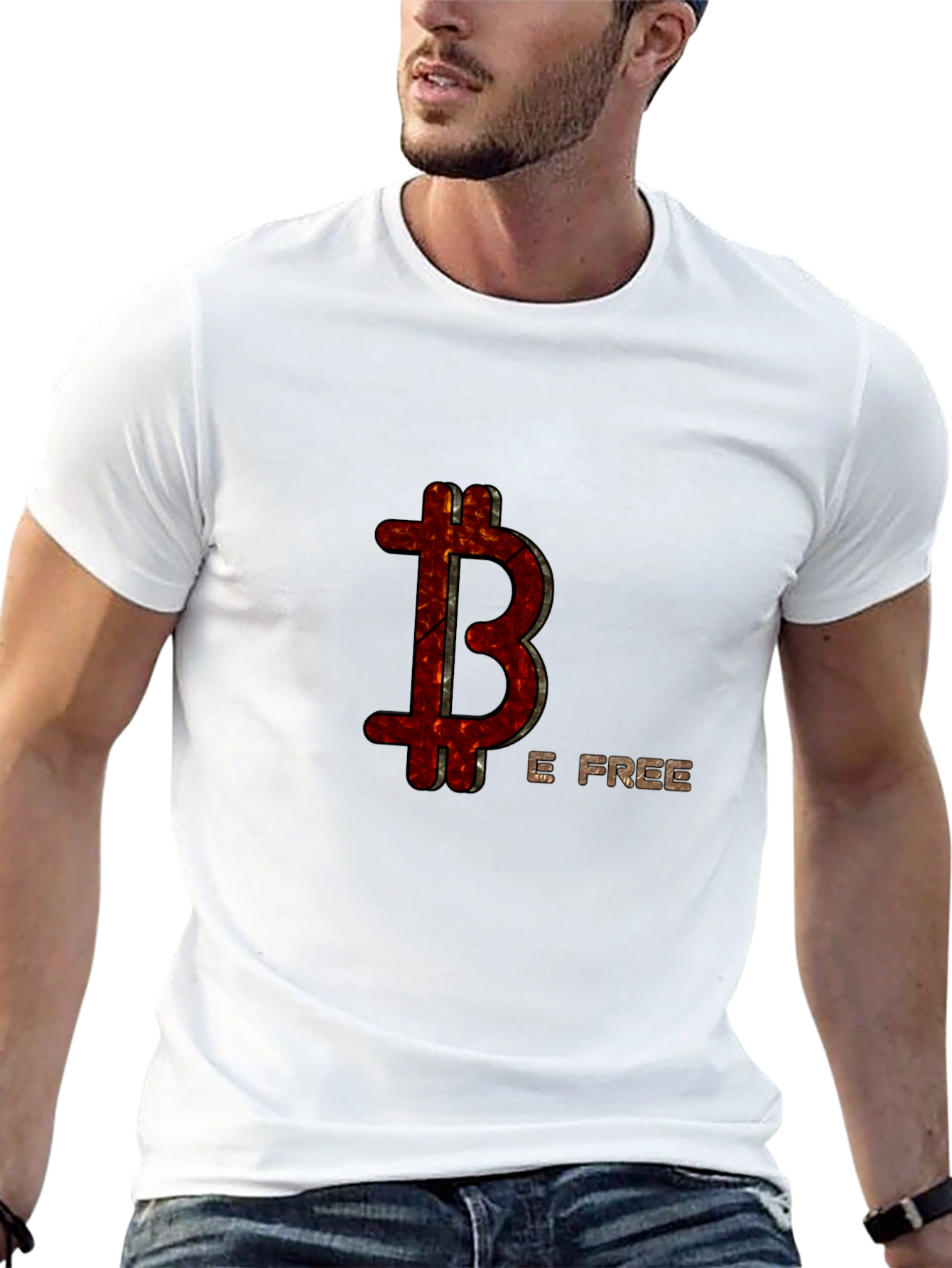 Bitcoin Be Free Graphic T-Shirt - Black