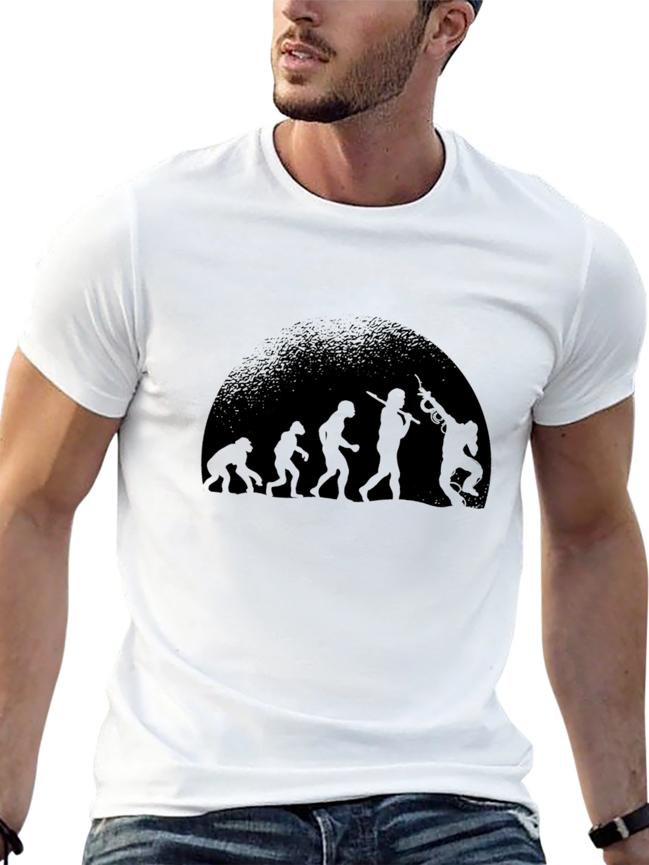 Evolution of Dabbing T-Shirt - Funny Novelty Tee