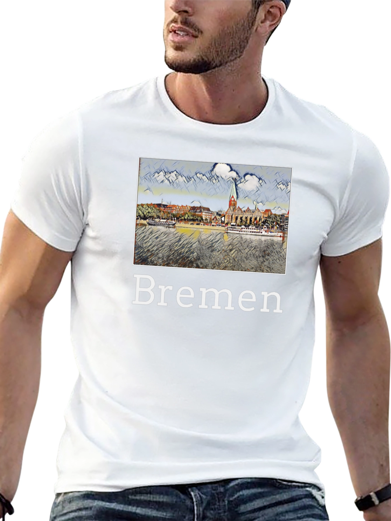 Bremen T-Shirt - Cityscape Graphic Tee