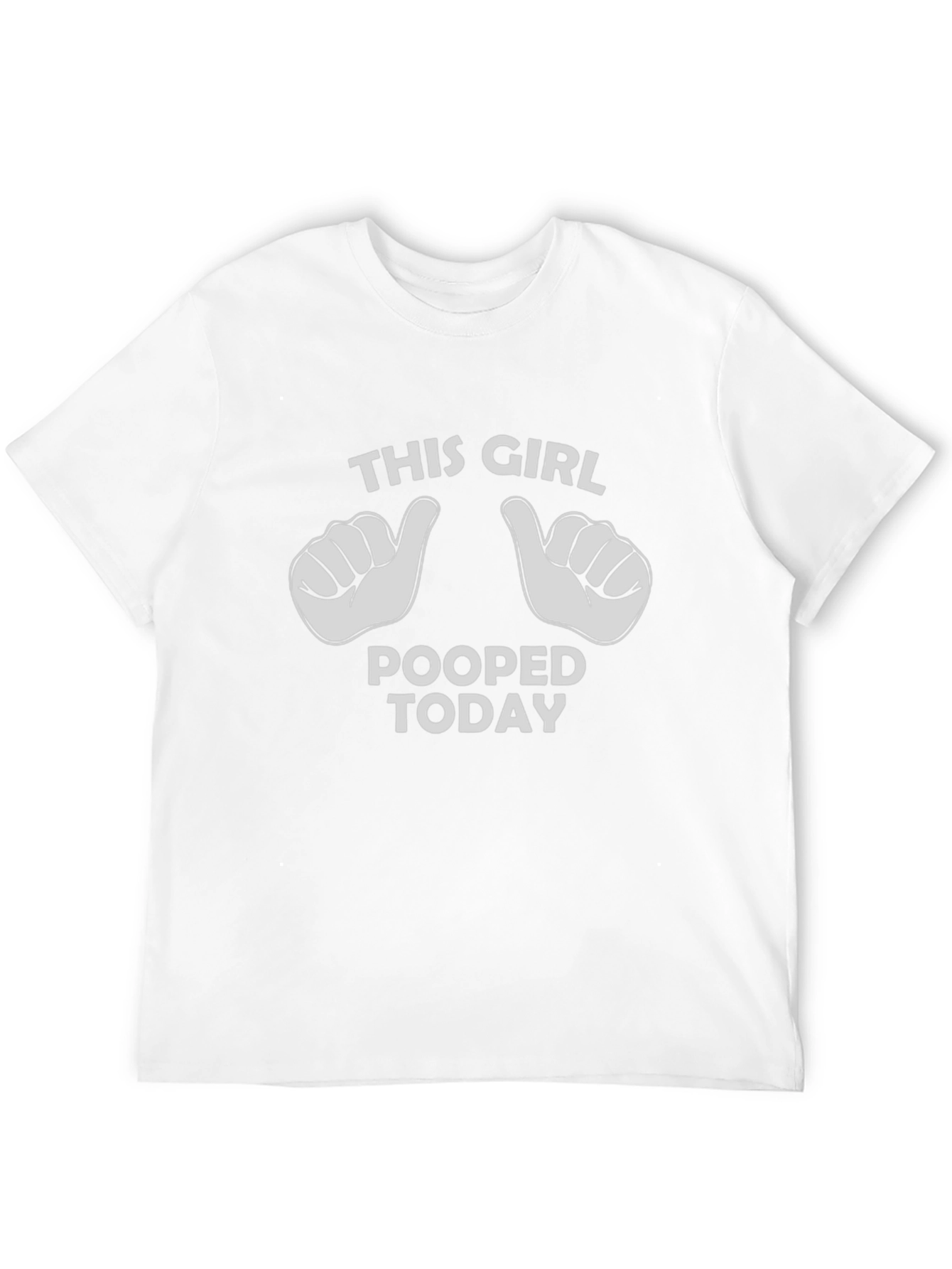 Funny This Girl Pooped Today Graphic T-Shirt