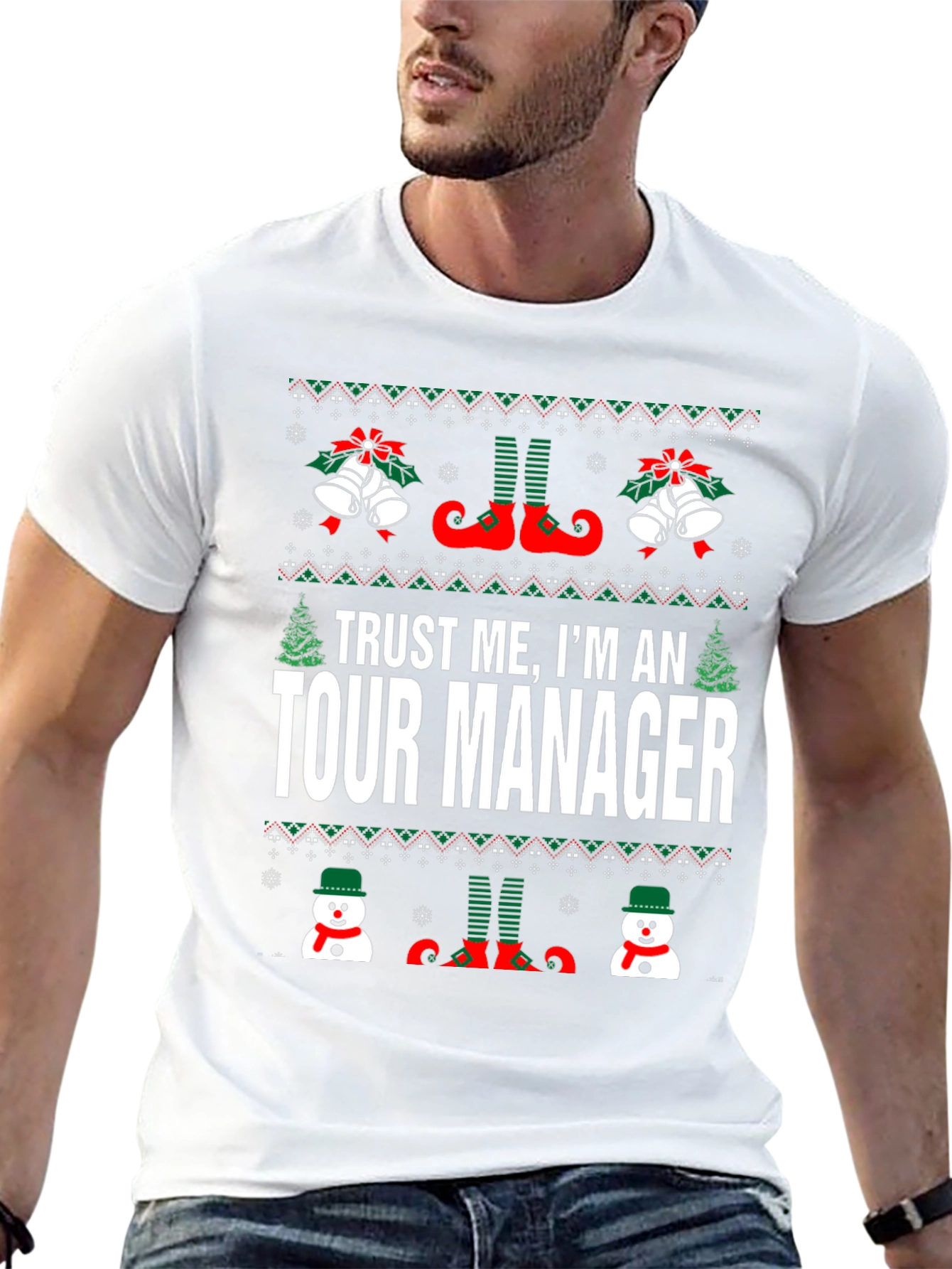 Trust Me Im An Tour Manager Christmas T-Shirt