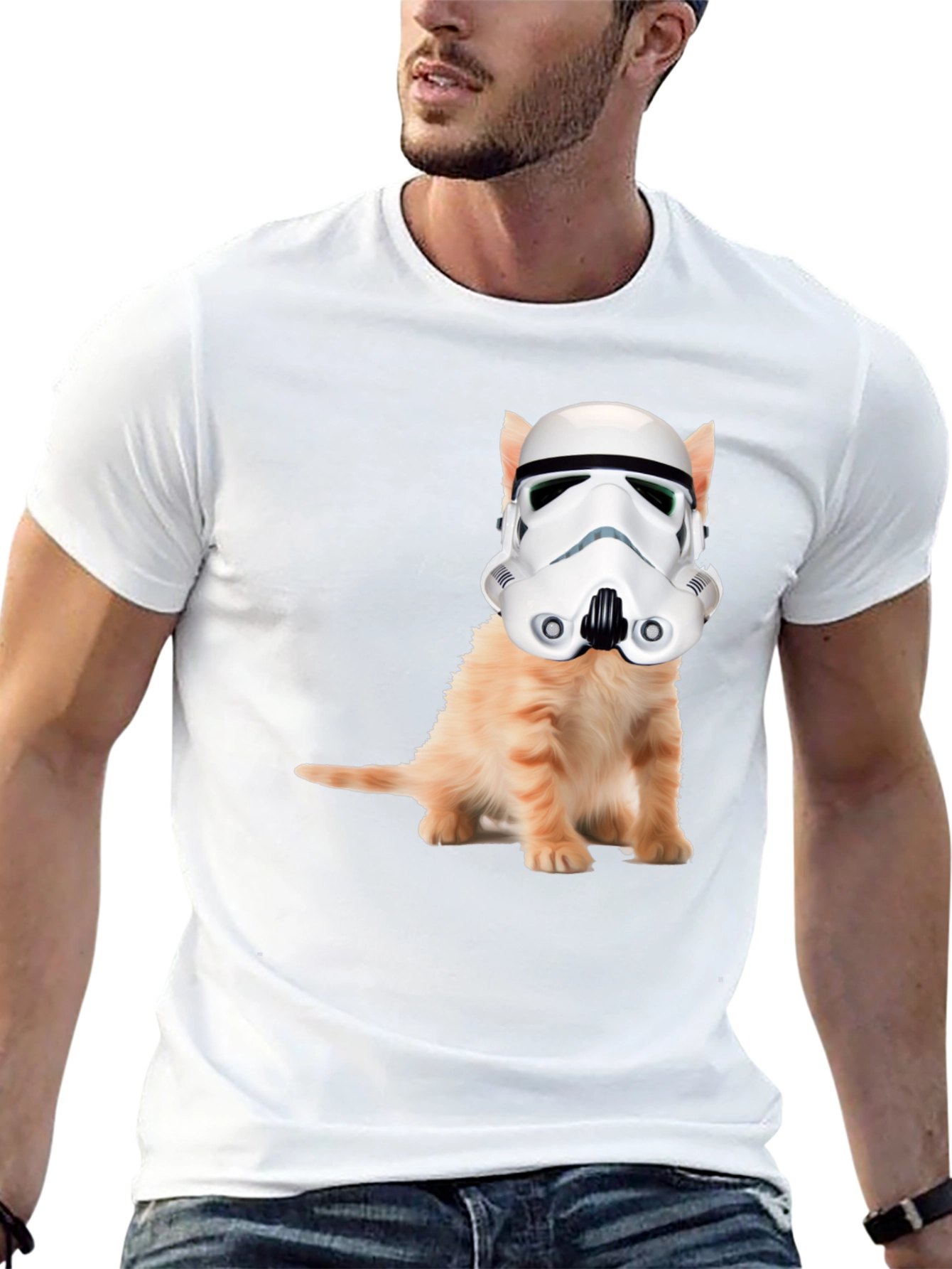 Cat Trooper Black T-Shirt