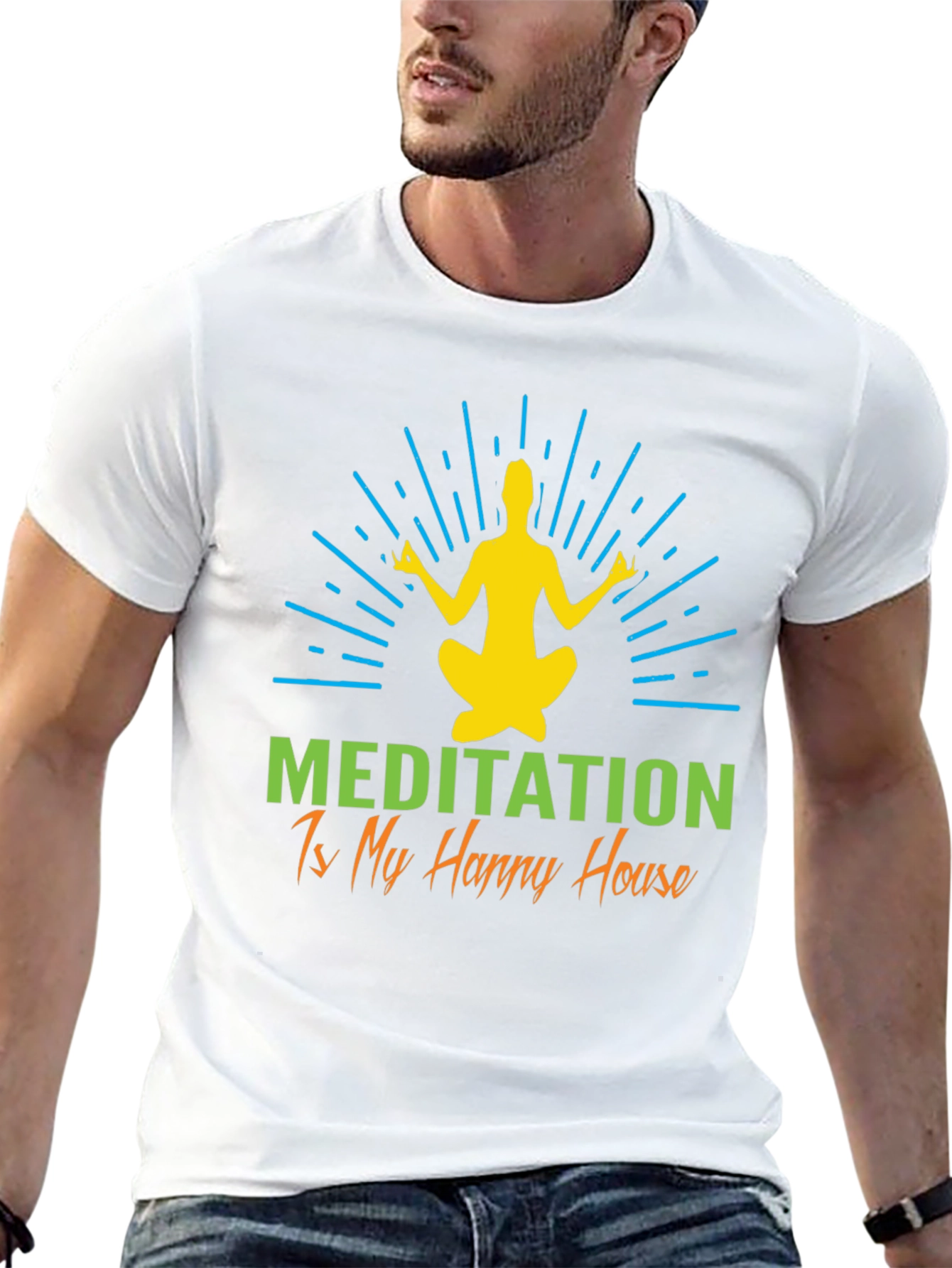 Meditation Happy House Graphic Tee