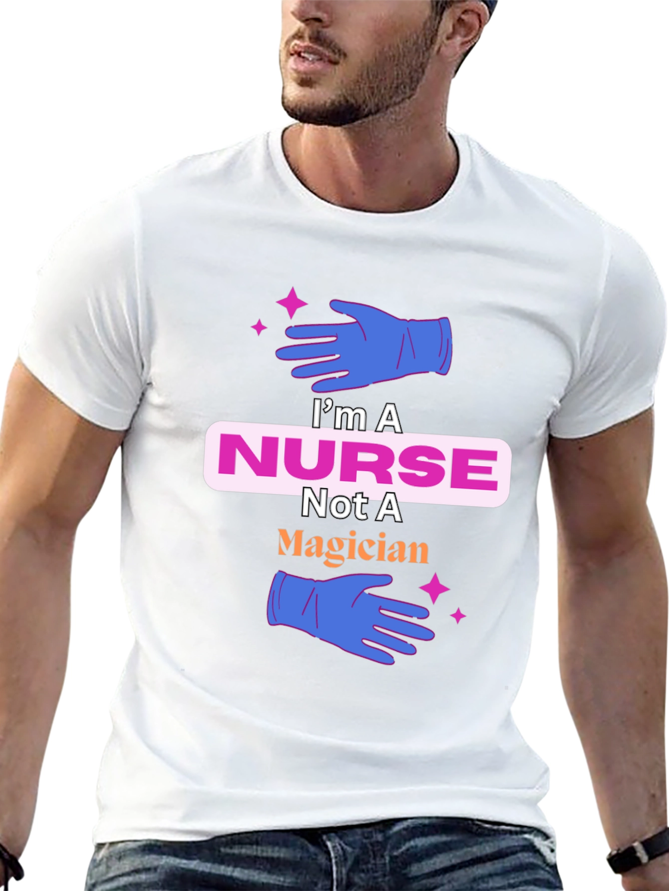 Nurse T-Shirt: Not a Magician Cute Tee