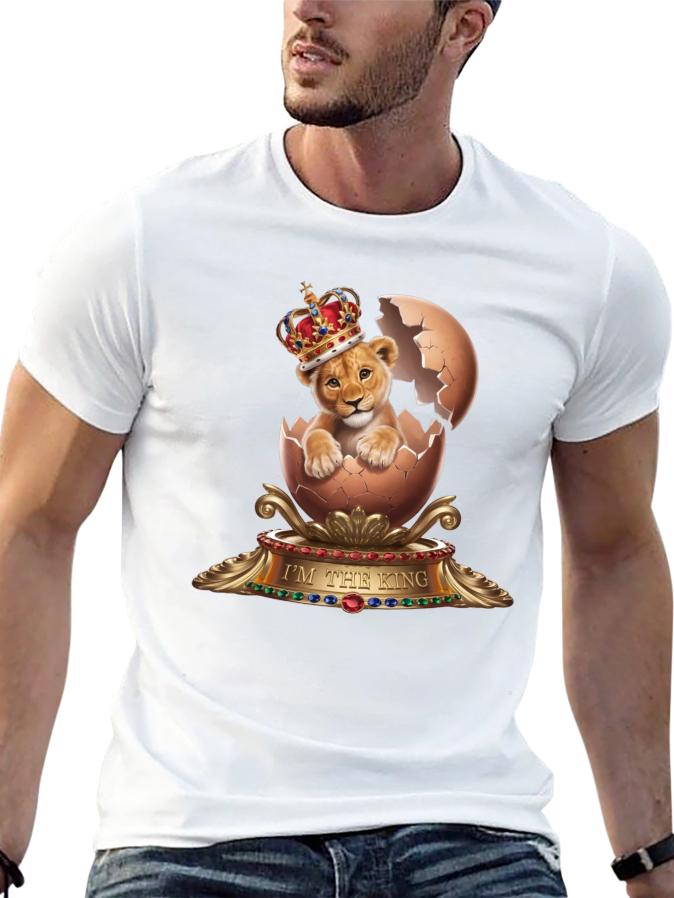 Lion King Egg T-Shirt - Unique Graphic Tee