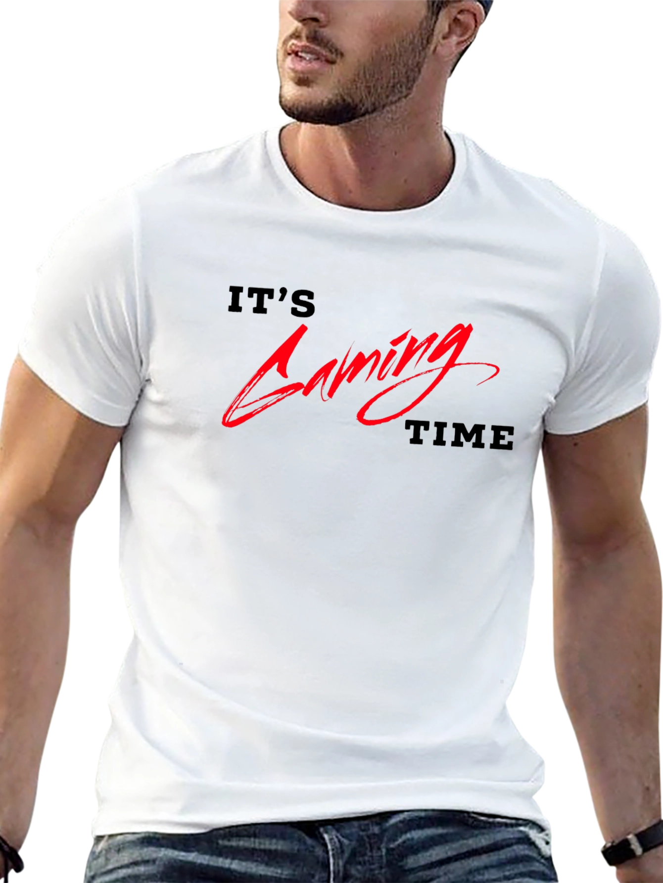 Its Gaming Time Graphic Tee - Black T-Shirt