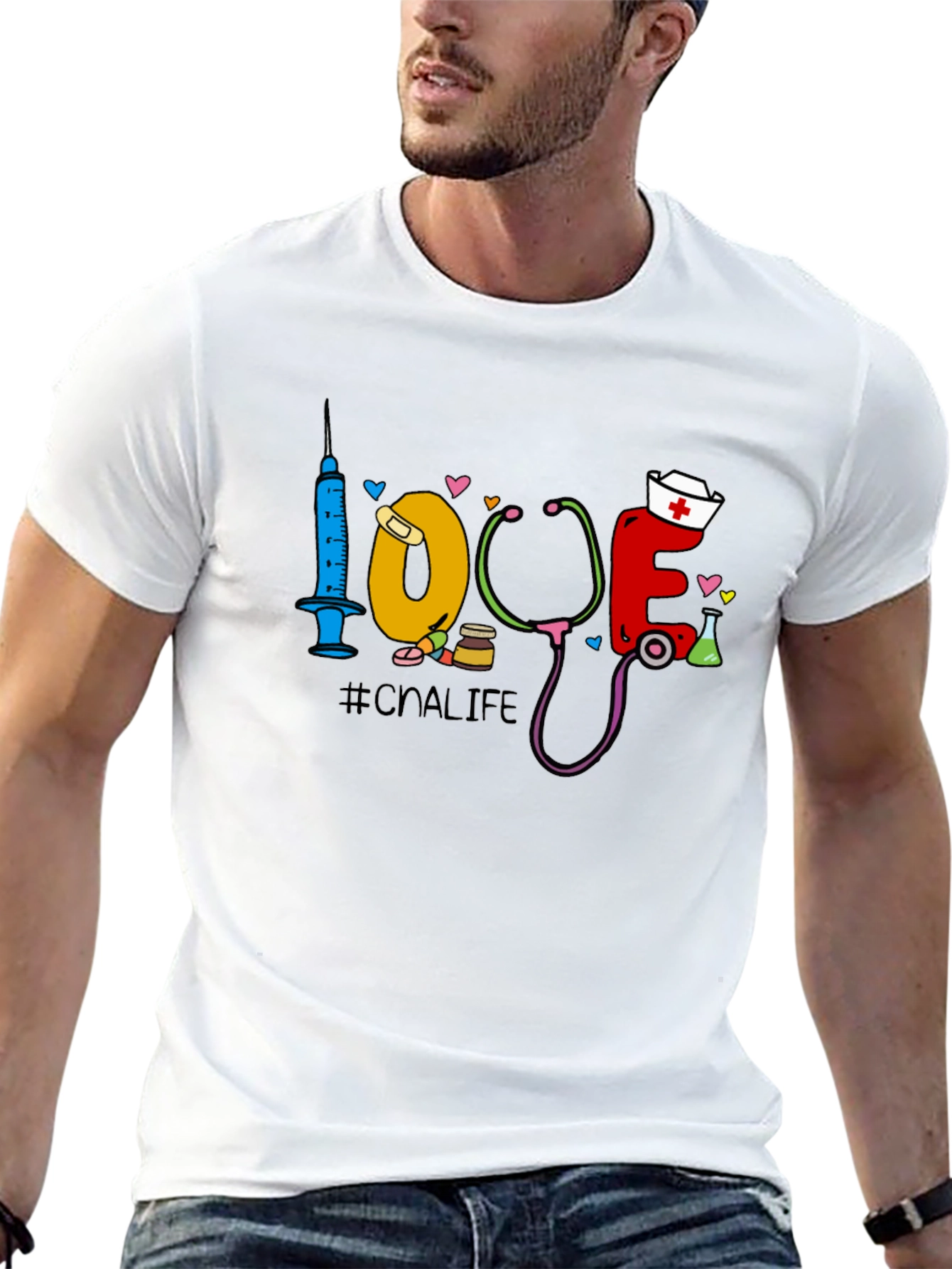 CNA Life Graphic T-Shirt - Nursing Assistant Love