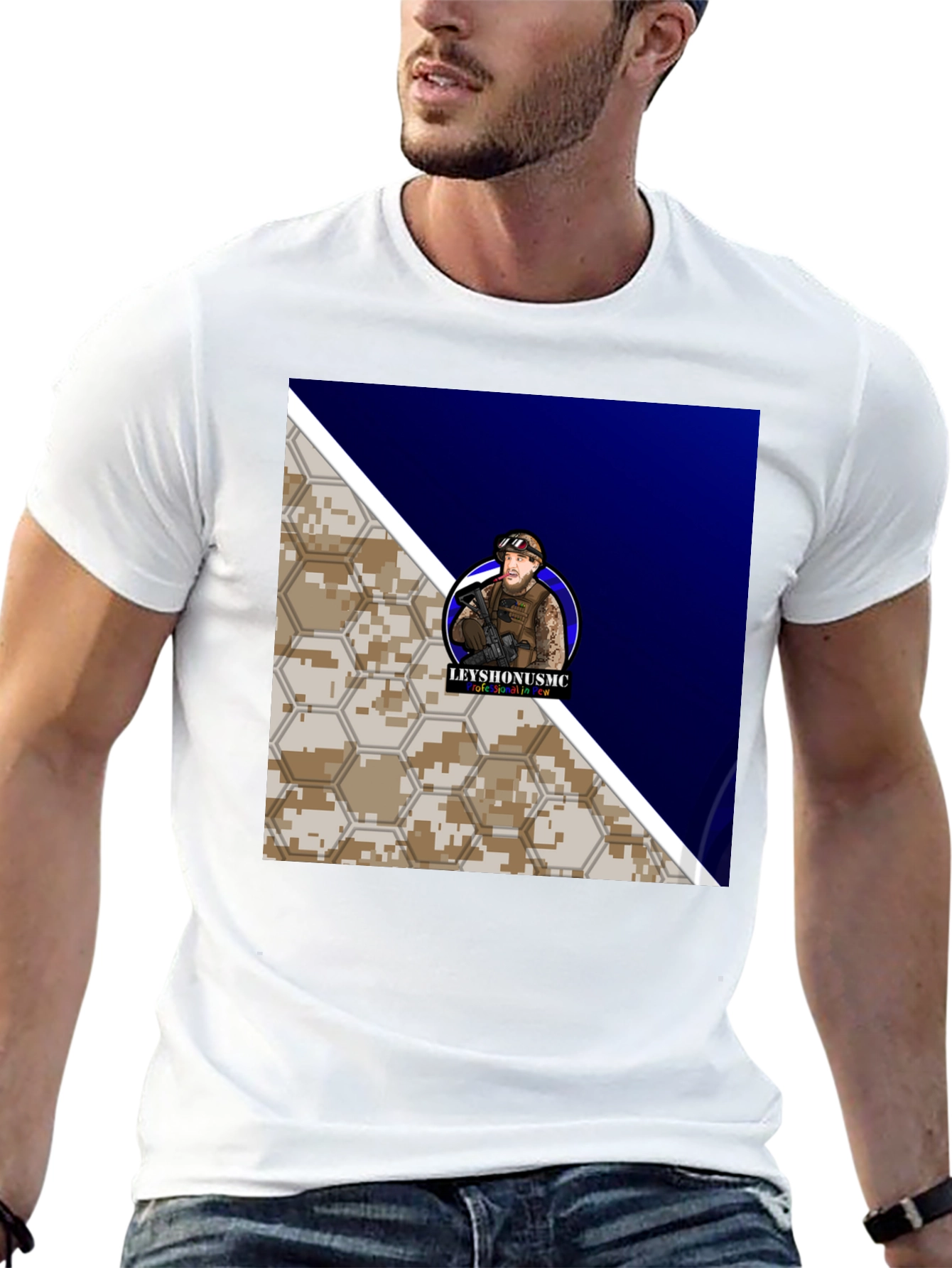 LEYYSHONUSMC Graphic Tee - Tactical Style
