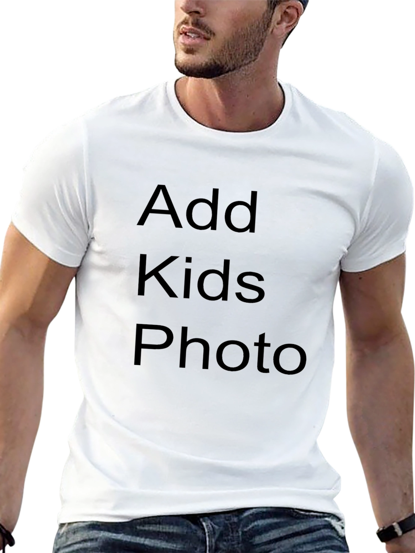 Personalized Black T-Shirt - Add Your Photo!