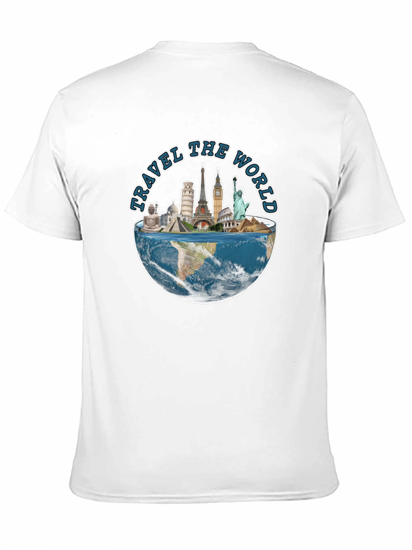 Travel The World Graphic Tee - Black