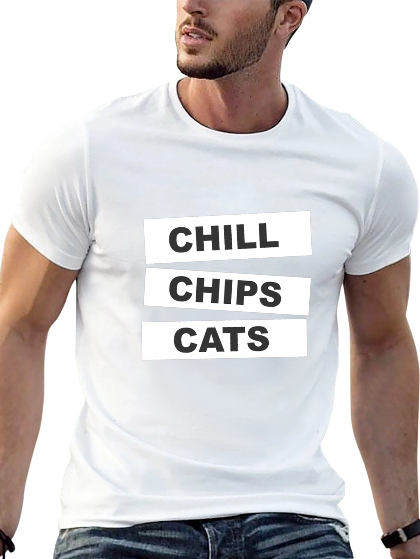Chill Chips Cats Graphic Tee