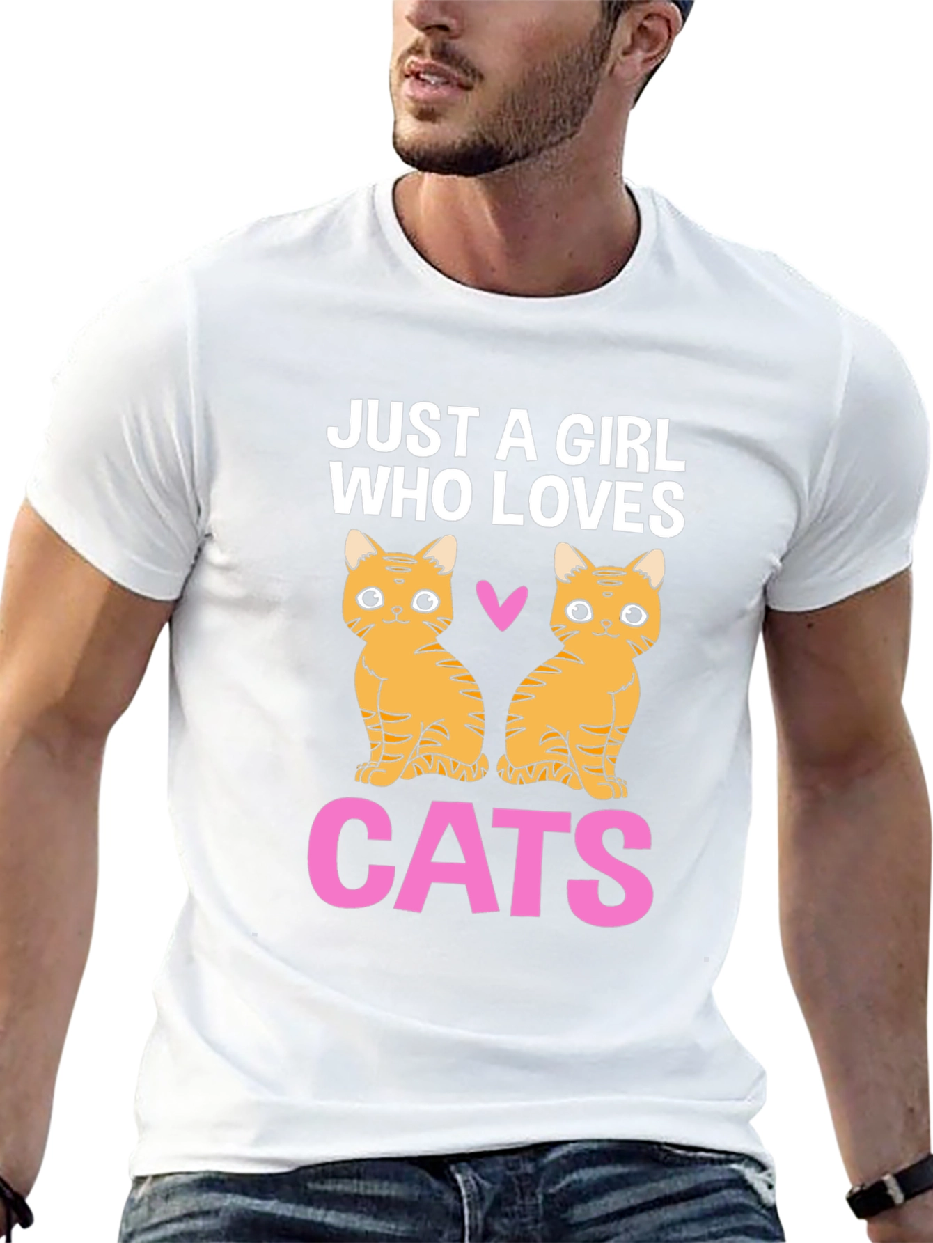 Just A Girl Who Loves Cats Graphic Tee