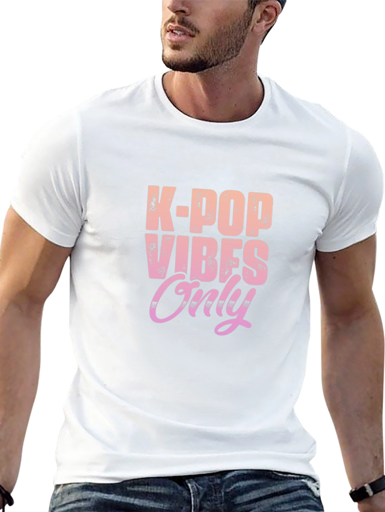 K-Pop Vibes Only Graphic T-Shirt