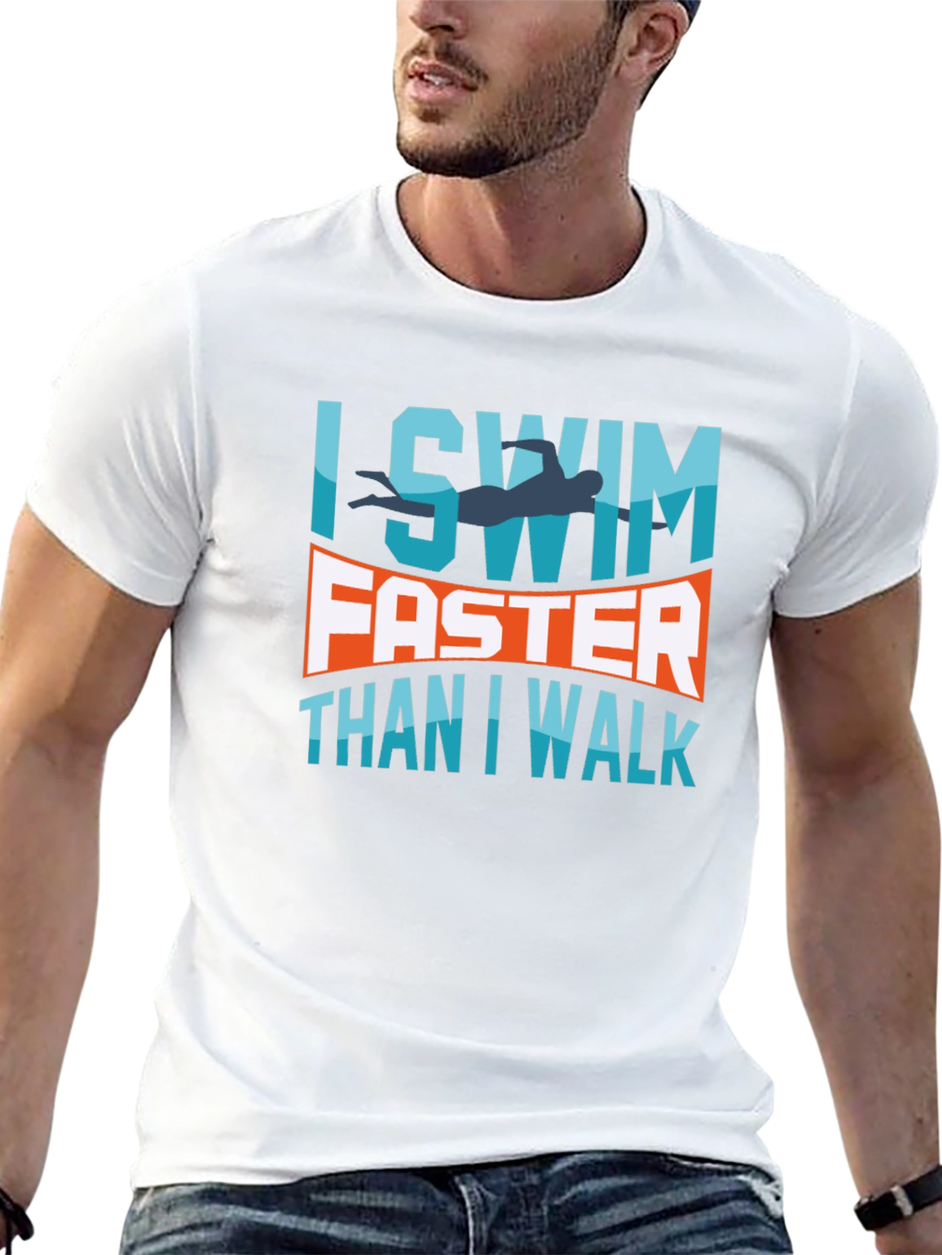 I Swim Faster Than I Walk T-Shirt