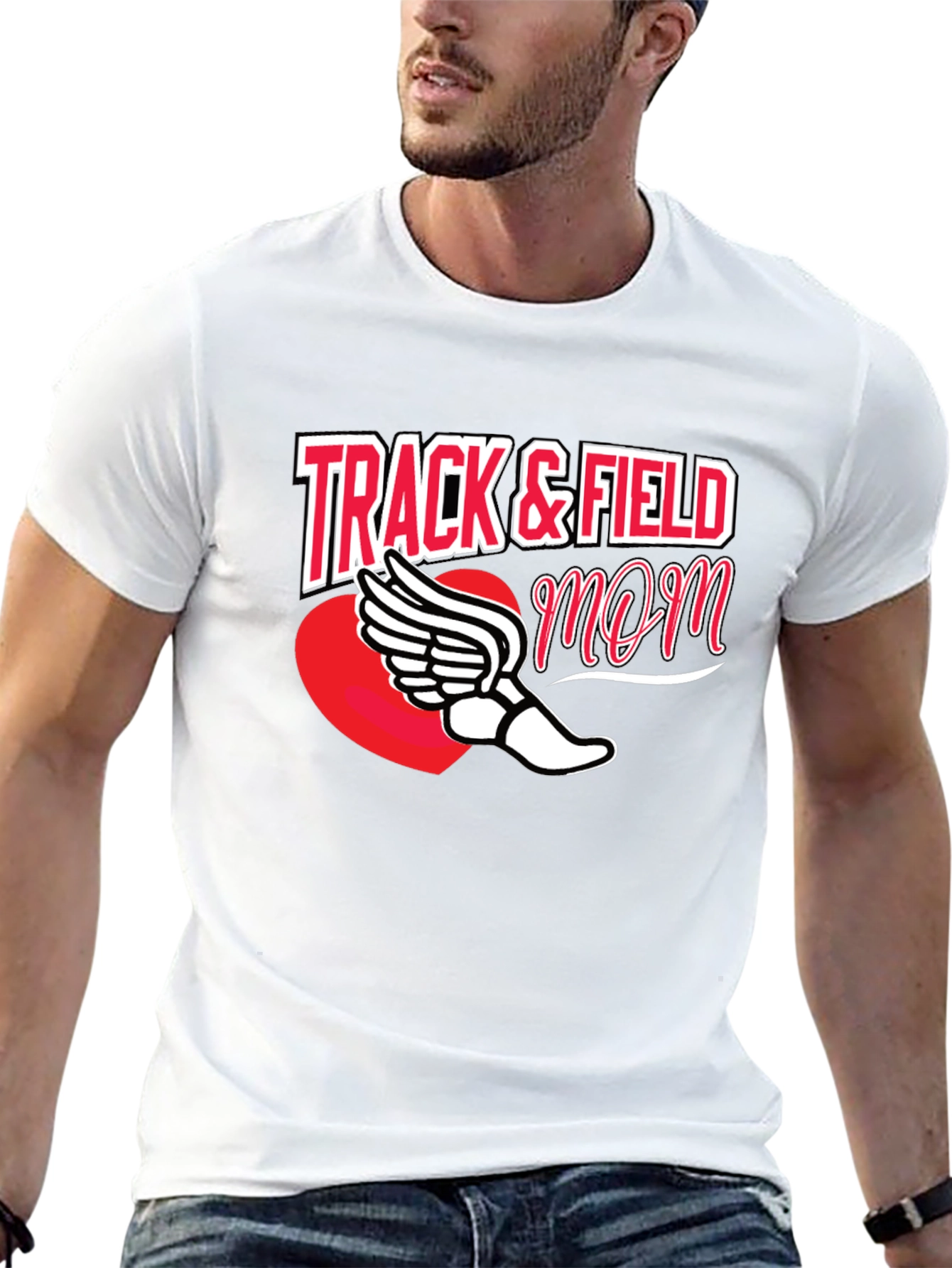Track & Field Mom Graphic Tee