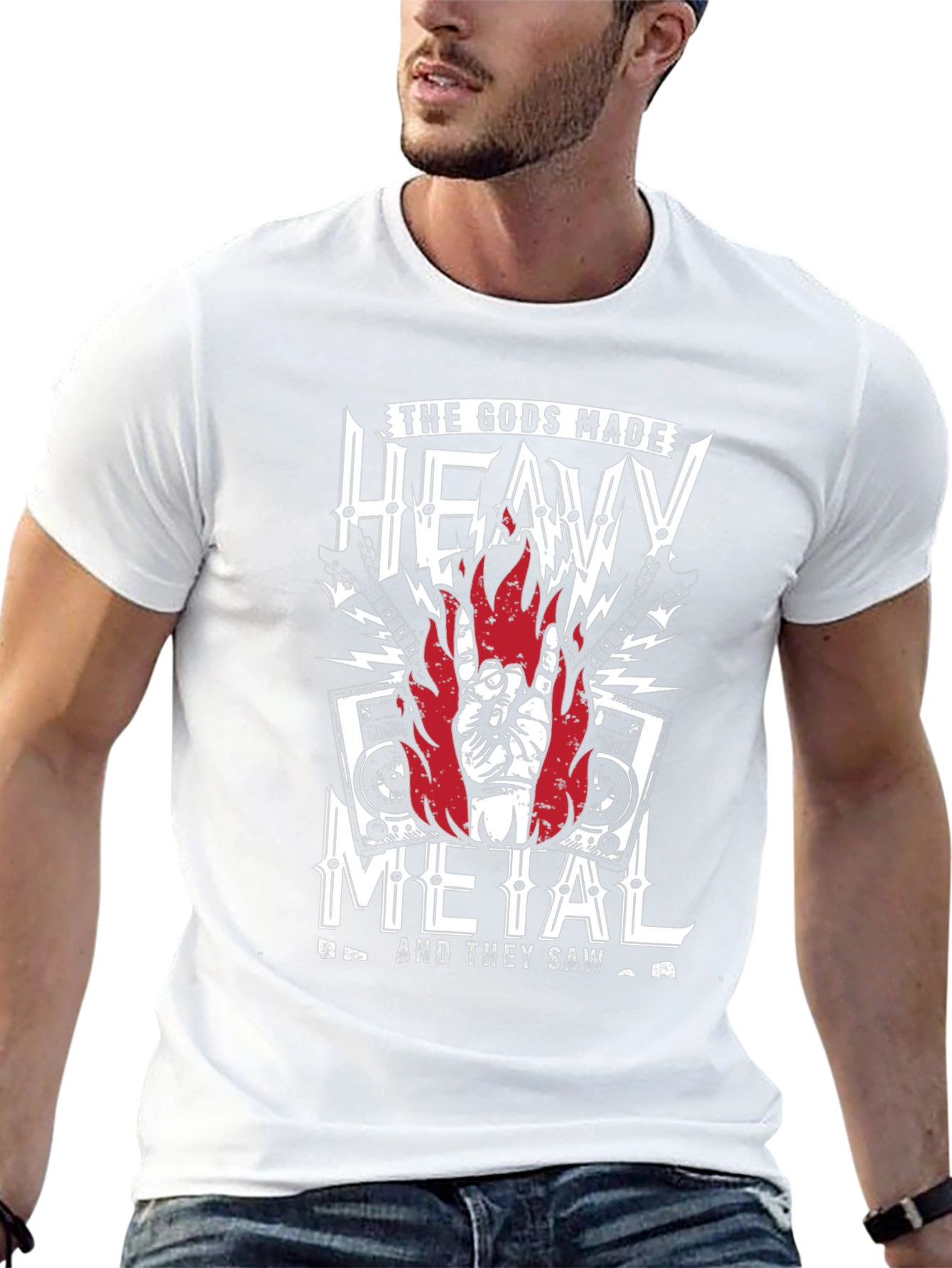 Heavy Metal Graphic T-Shirt - Rock Concert Tee