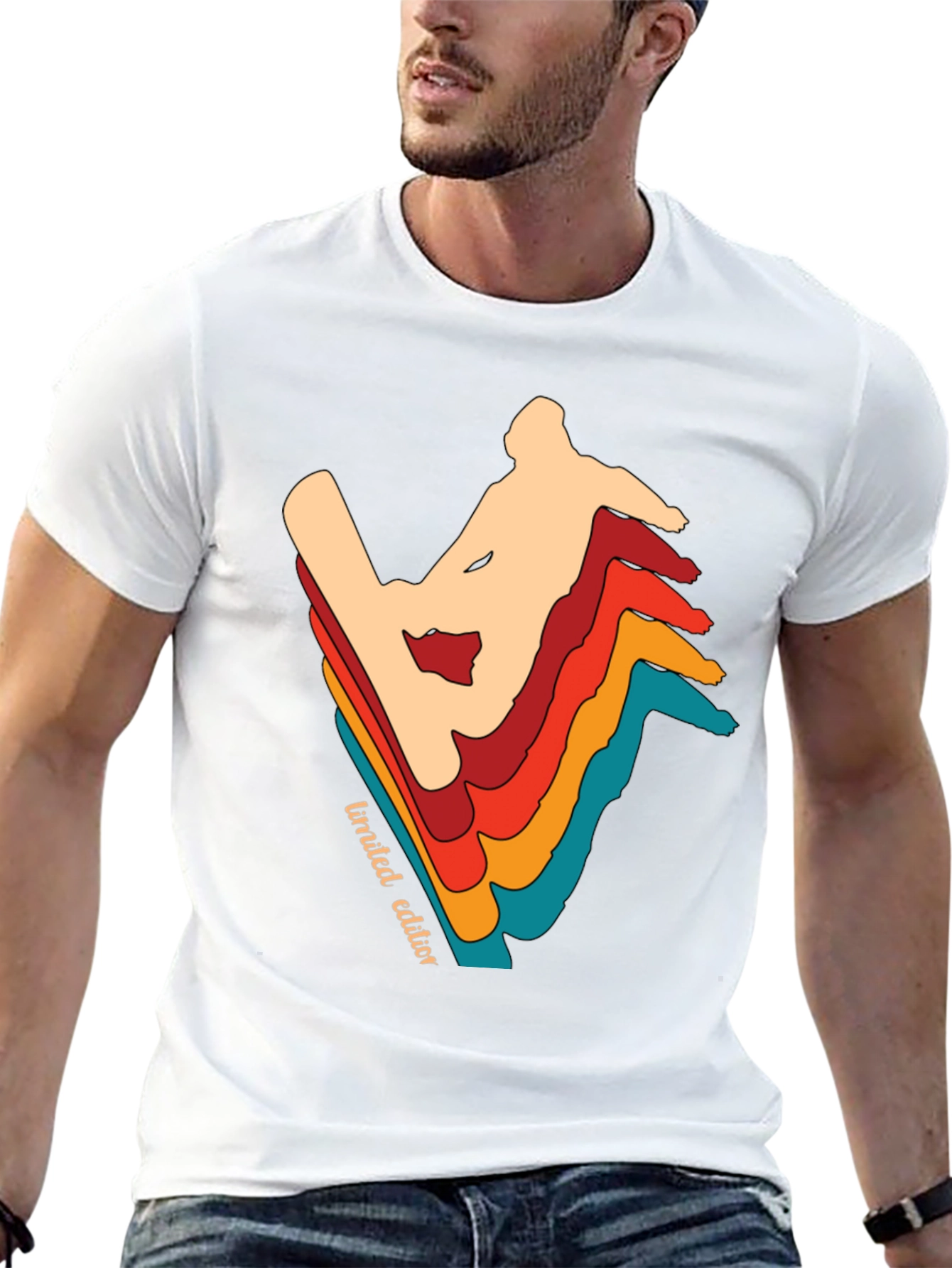 Retro Limited Edition Snowboarder Graphic Tee