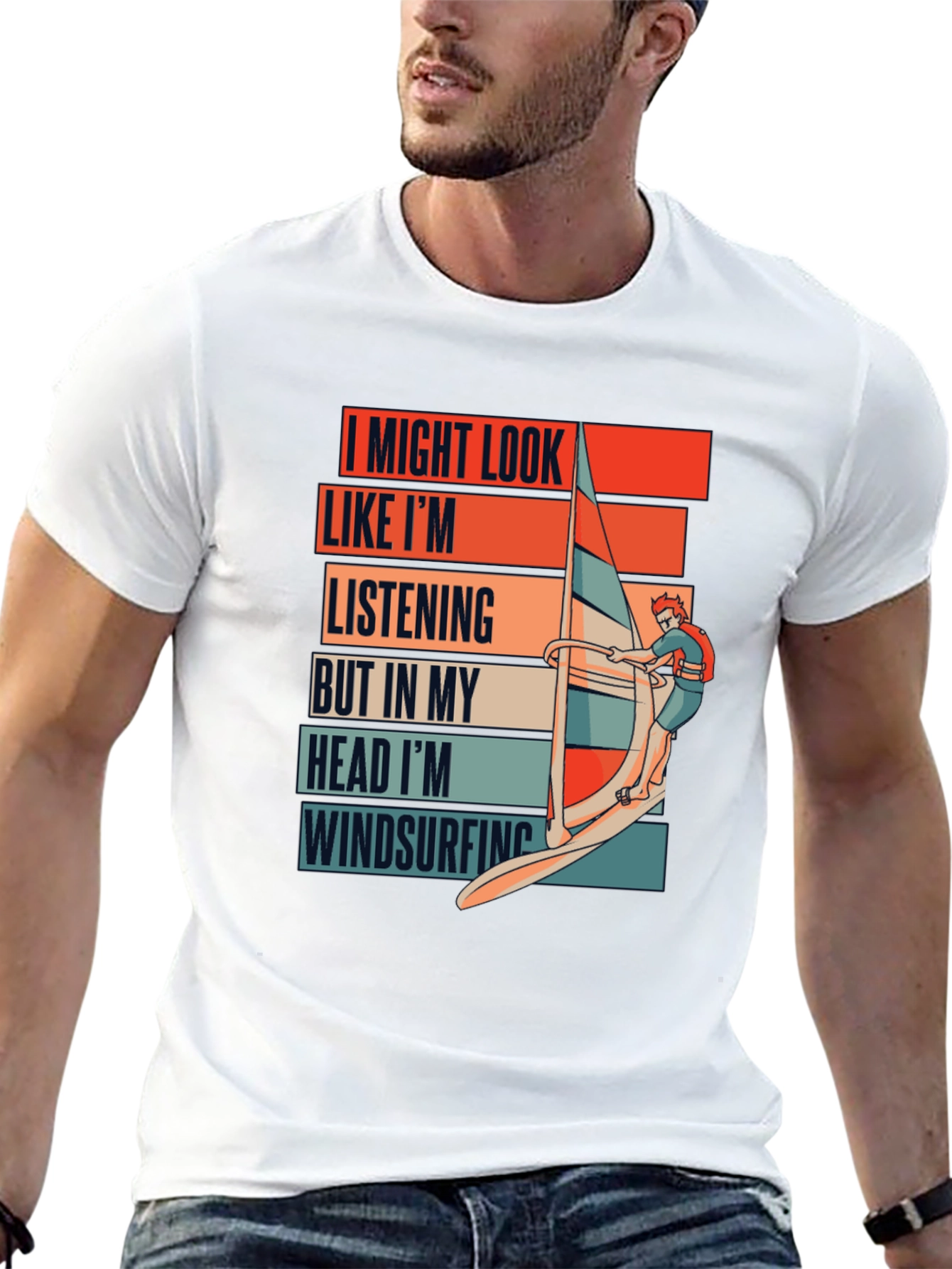 Windsurfing Mind T-Shirt - Funny Ocean Sports Tee