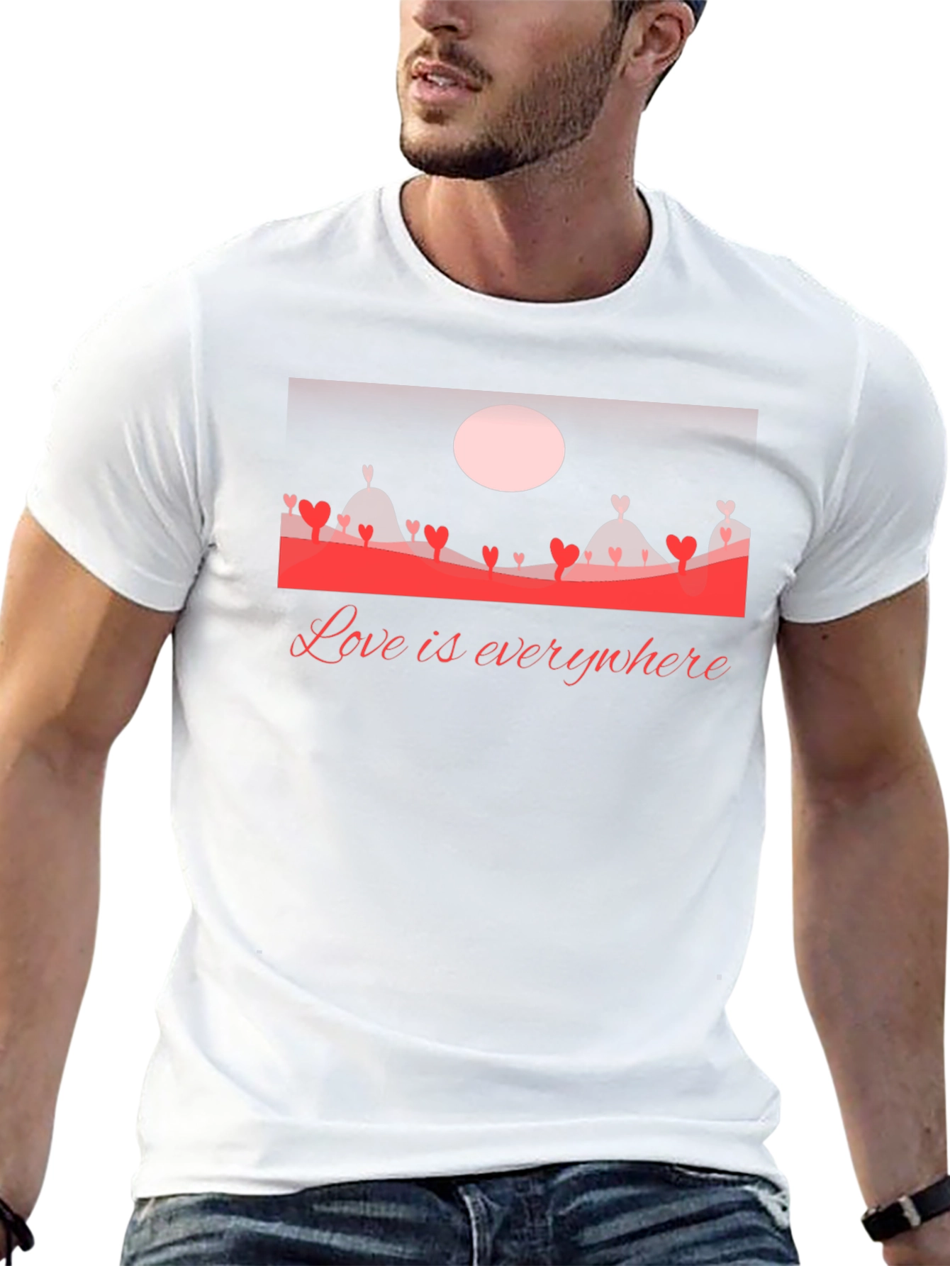 Love Everywhere Graphic T-Shirt - Black