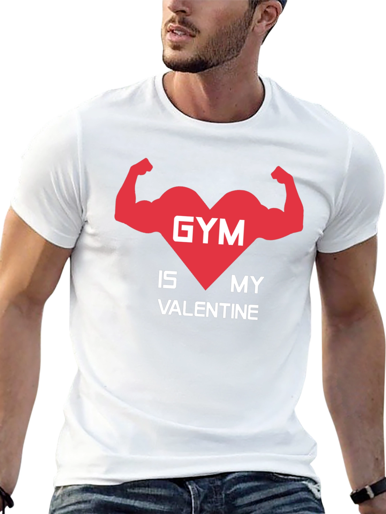Gym is My Valentine T-Shirt - Fitness Lover Tee