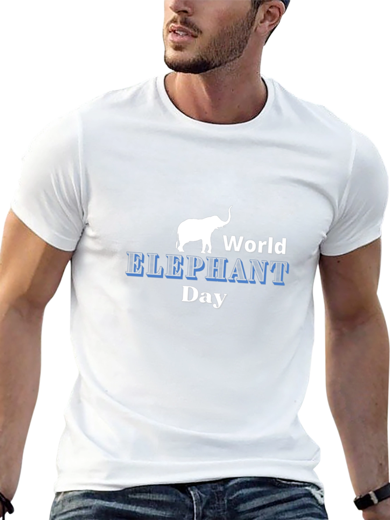 World Elephant Day Black T-Shirt