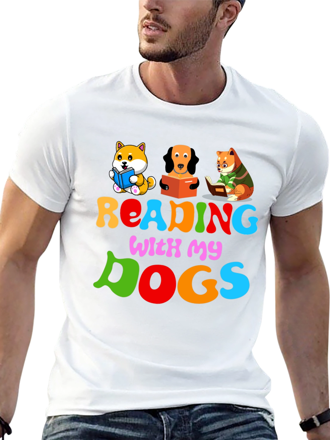 Reading with My Dogs T-Shirt