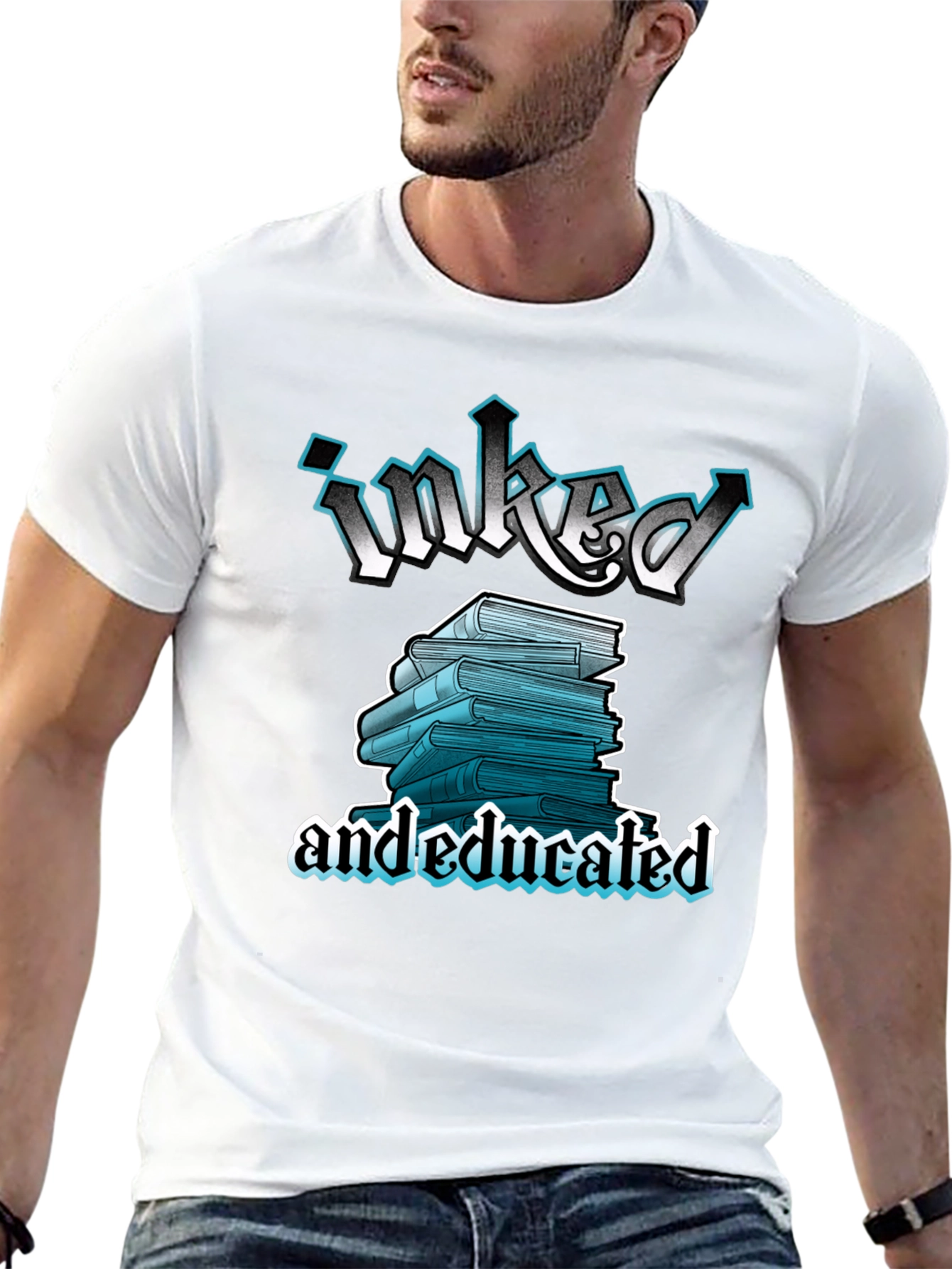 Inked and Educated T-Shirt Book Lover Tee