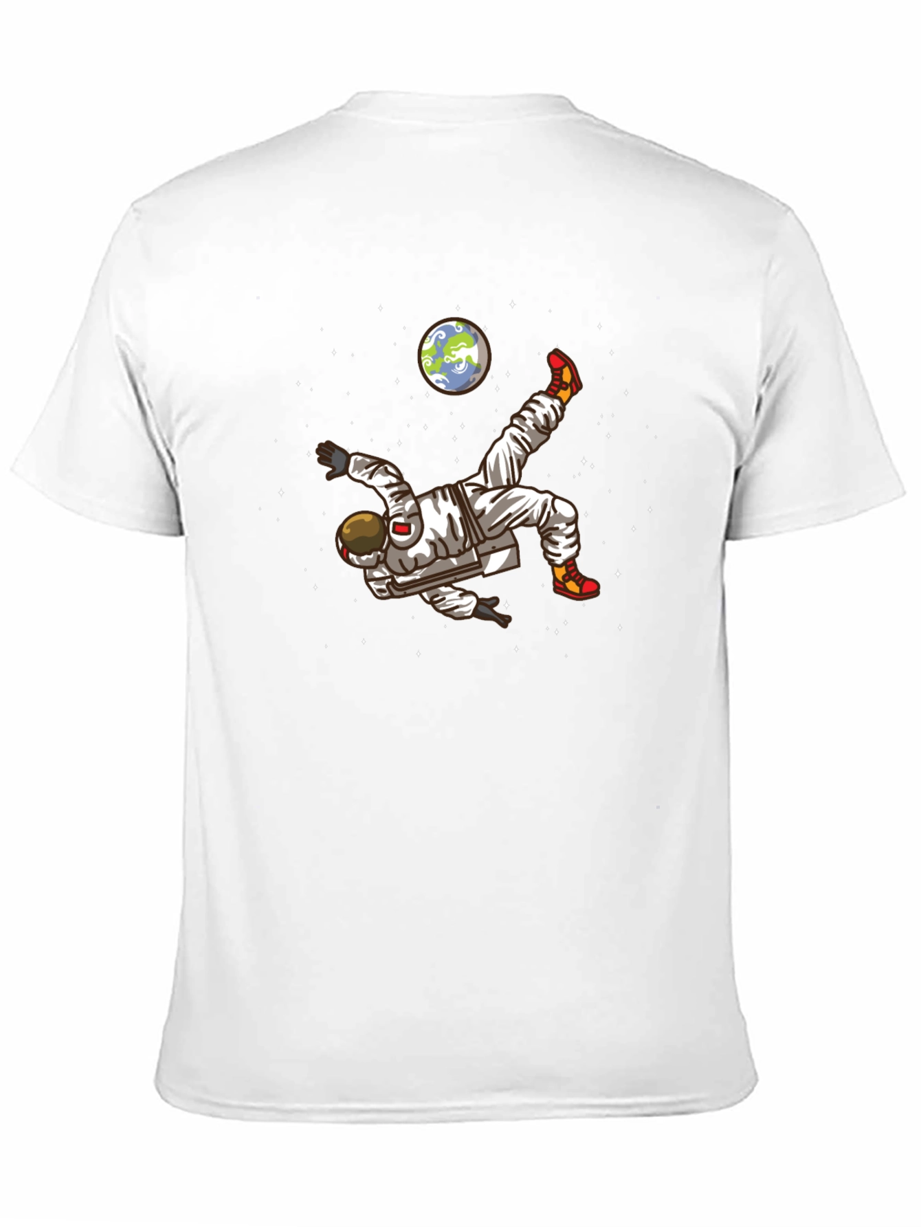 Astronaut Soccer Kick Graphic Tee