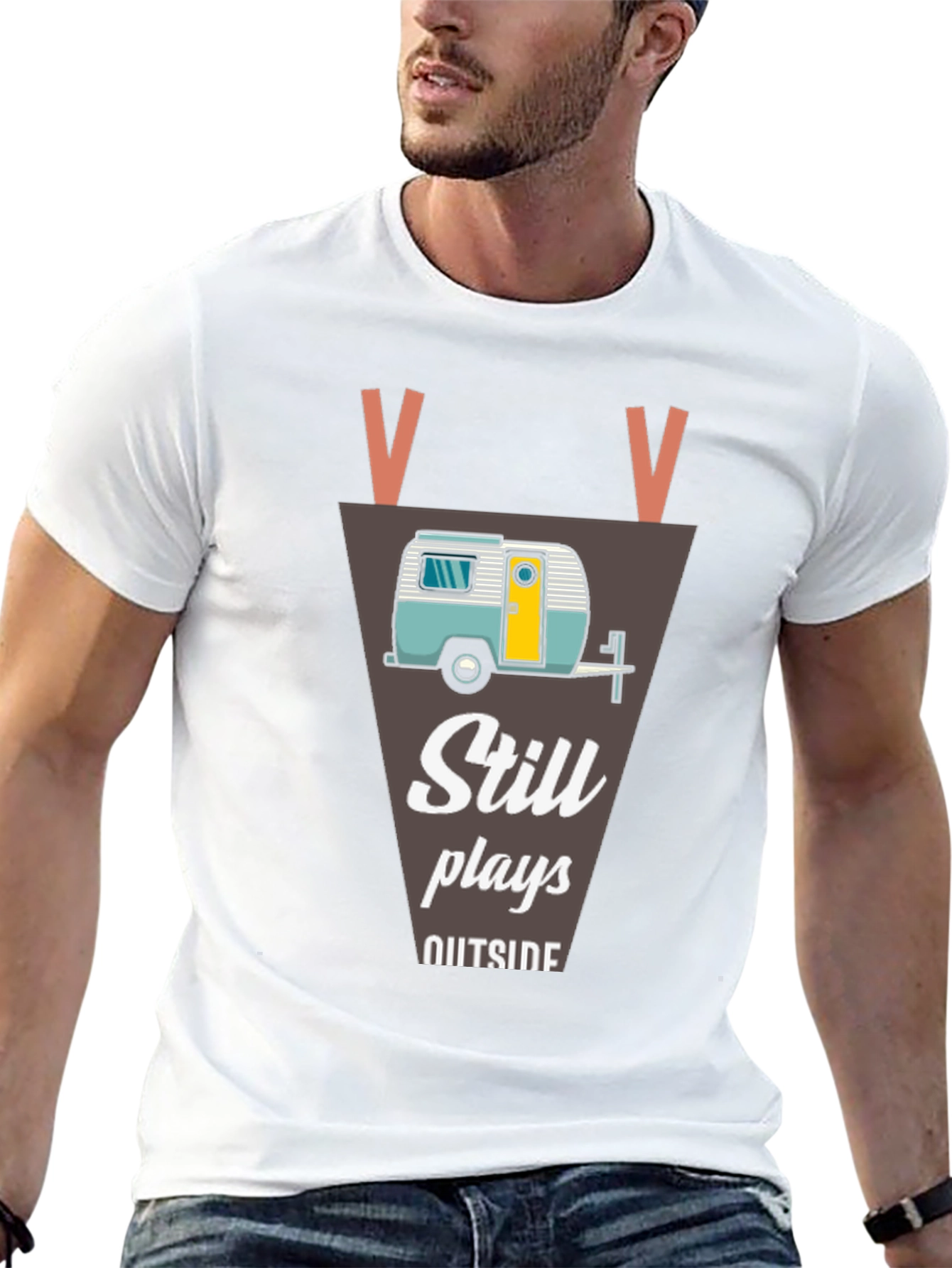 Still Plays Outside Camper Graphic T-Shirt