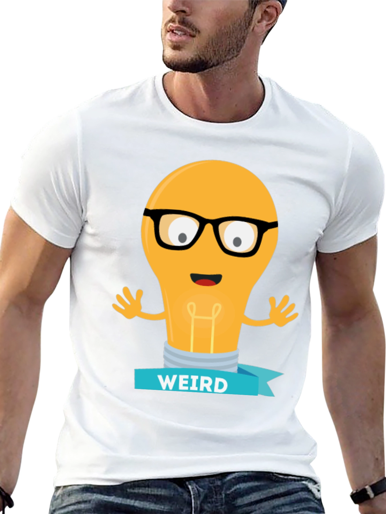 Weird Light Bulb Graphic Tee