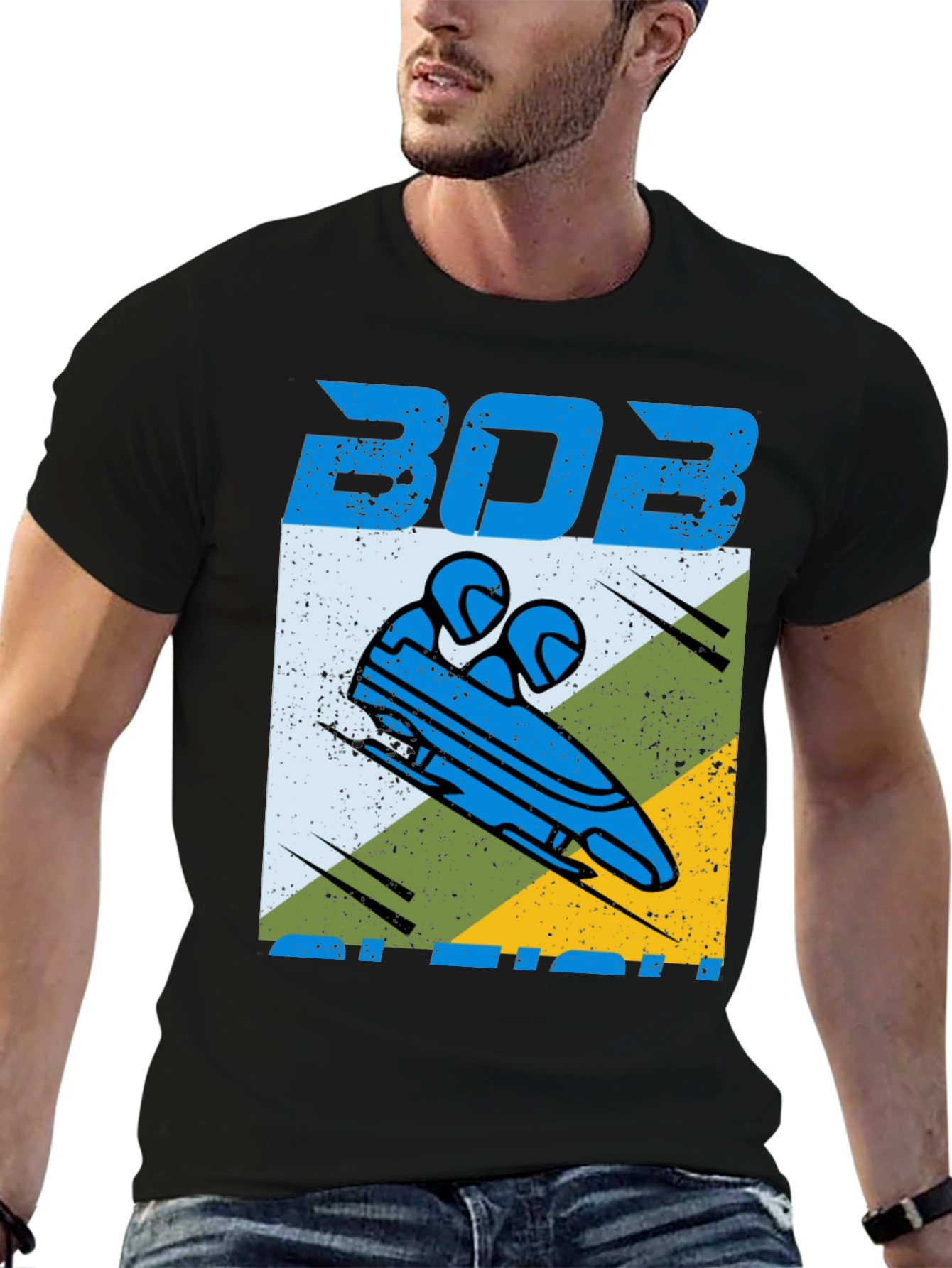 Bobsled Graphic Tee - Winter Sports T-Shirt
